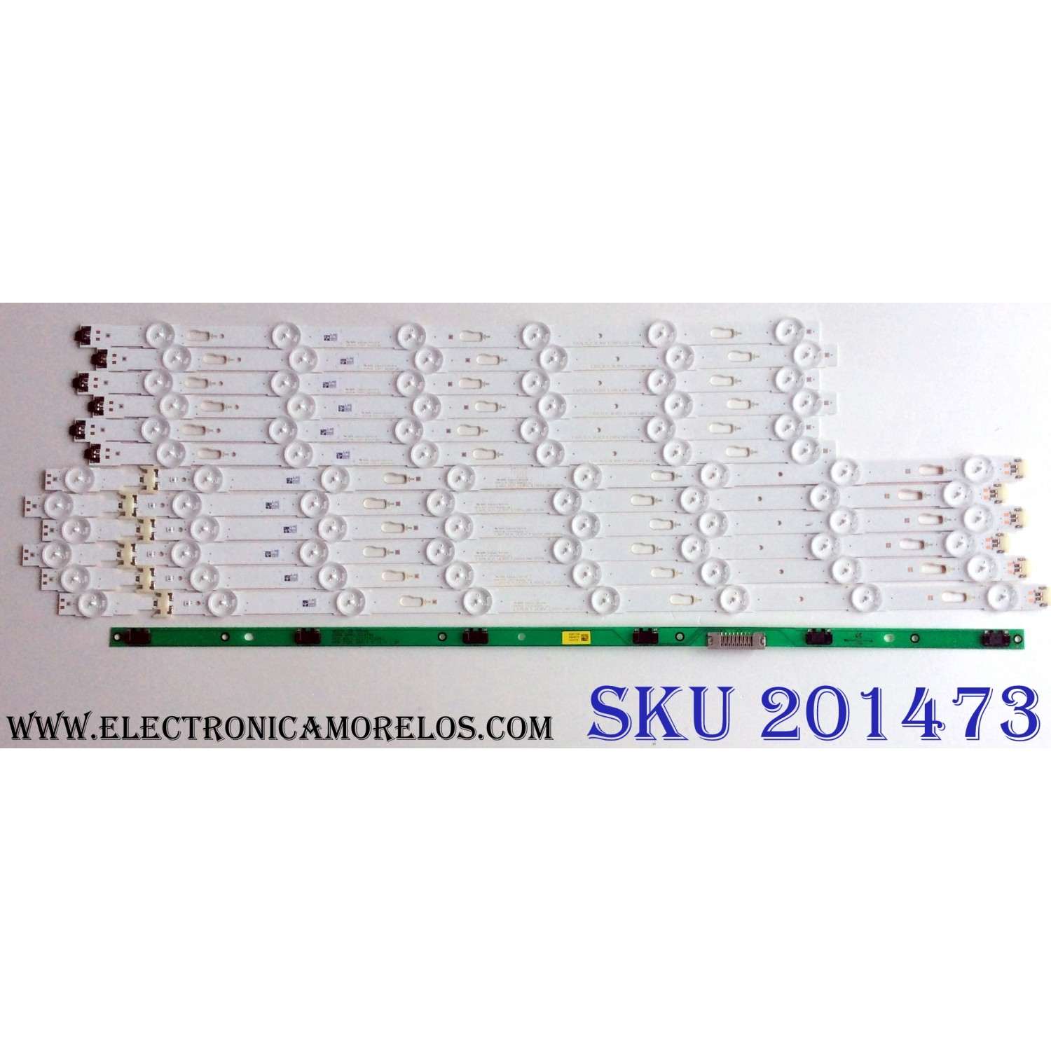 KIT DE LED´S PARA TV (12 PIEZAS) / SAMSUNG BN96-39660A / BN96-39659A / S_5U75_55_FL_L8 / S_5U75_55_FL_R6 / LM41-00135A / LM41-00136A / PANEL  CY-GK055HGLVHH / MODELOS UN55MU6290 / UN55MU6290FXZA FC10