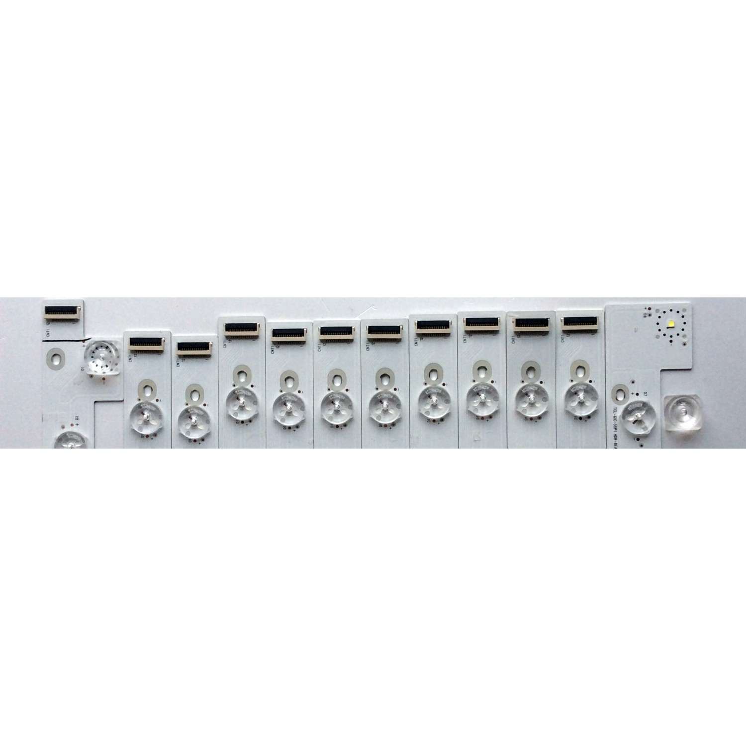 KIT DE LED´S PARA TV (12 PIEZAS) / TCL 006-P1K3525B / TCL-GIC-55P1 / YHA-4C-LB5506-YH06J / YHB-4C-LB5508-YH02J / HDR-6x10-3030-LX20170324 Ver.8 / PANEL LVU550ND1L / MODELO 55P605 - Imagen 2