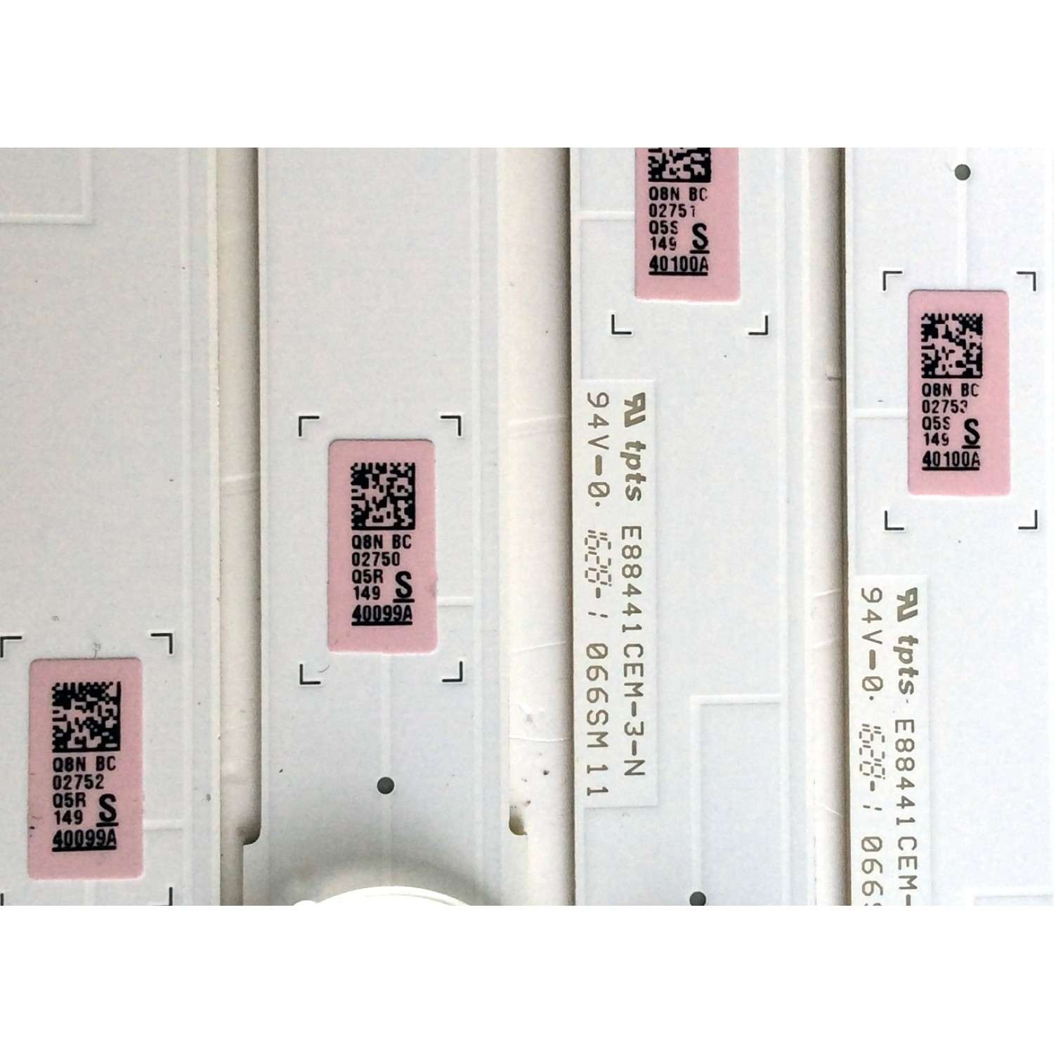 KIT DE LED´S PARA TV SAMSUNG ((12 PIEZAS)) / NU8MERO DE PARTE BN96-40099A / BN96-40100A / S_5U75_55_FL_L8_REV1.5_150514 / LM41-00135A / S_5U75_55_FL_R6_REV1.5_150514_LM41-00136A / PANEL CY-GK055HGEV5H /  MODELO ¨55¨ - Imagen 6