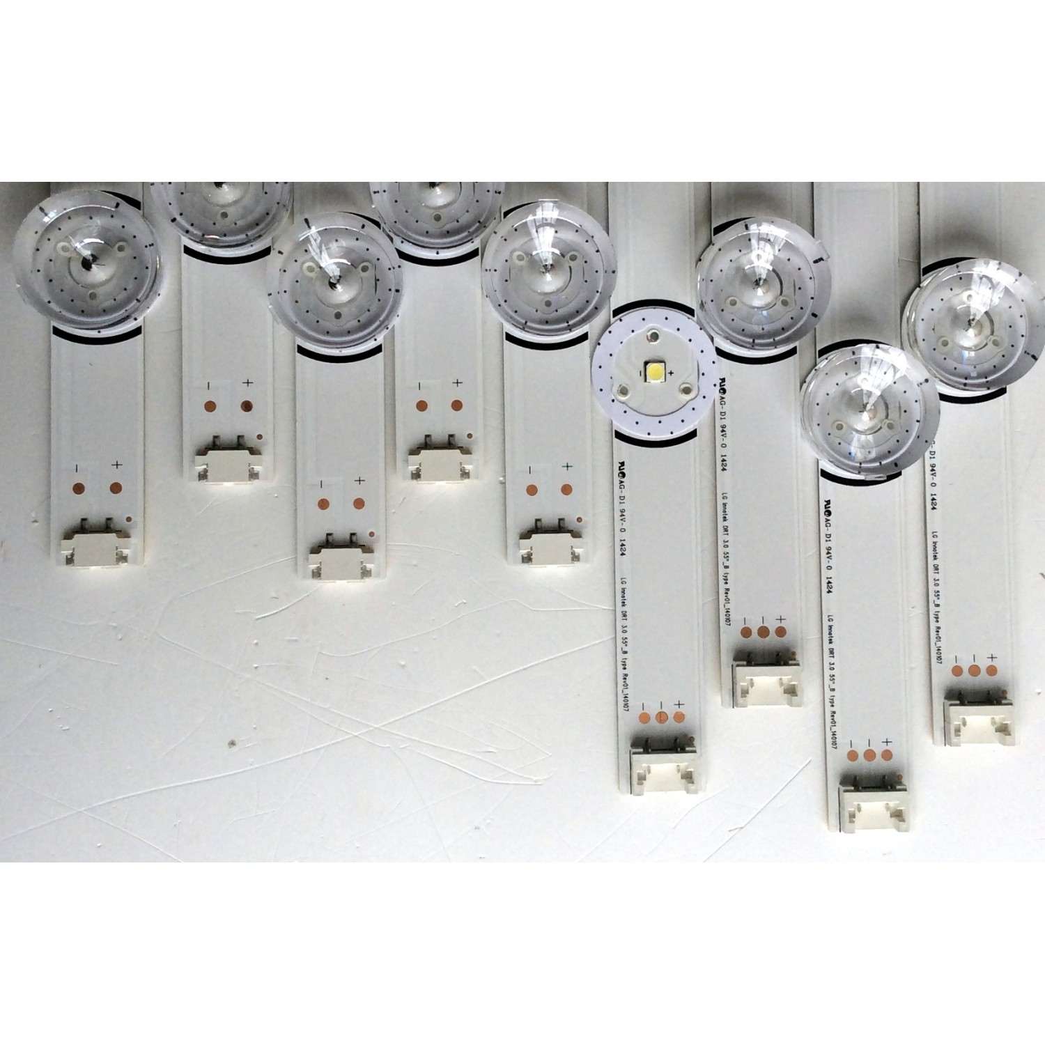 KIT DE LED´S PARA TV (9 PIEZAS) /  SAMSUNG 6916L-1989A / 6916L-1990A / DRT 3.0 55" _A type Rev01_140107 / DRT 3.0 55" _B type Rev01_140107 / PANEL LC550DUH (FG)(A2) / MODELO 55UH6090-UF /  55UH6090-UF.BUSWLJR - Imagen 2