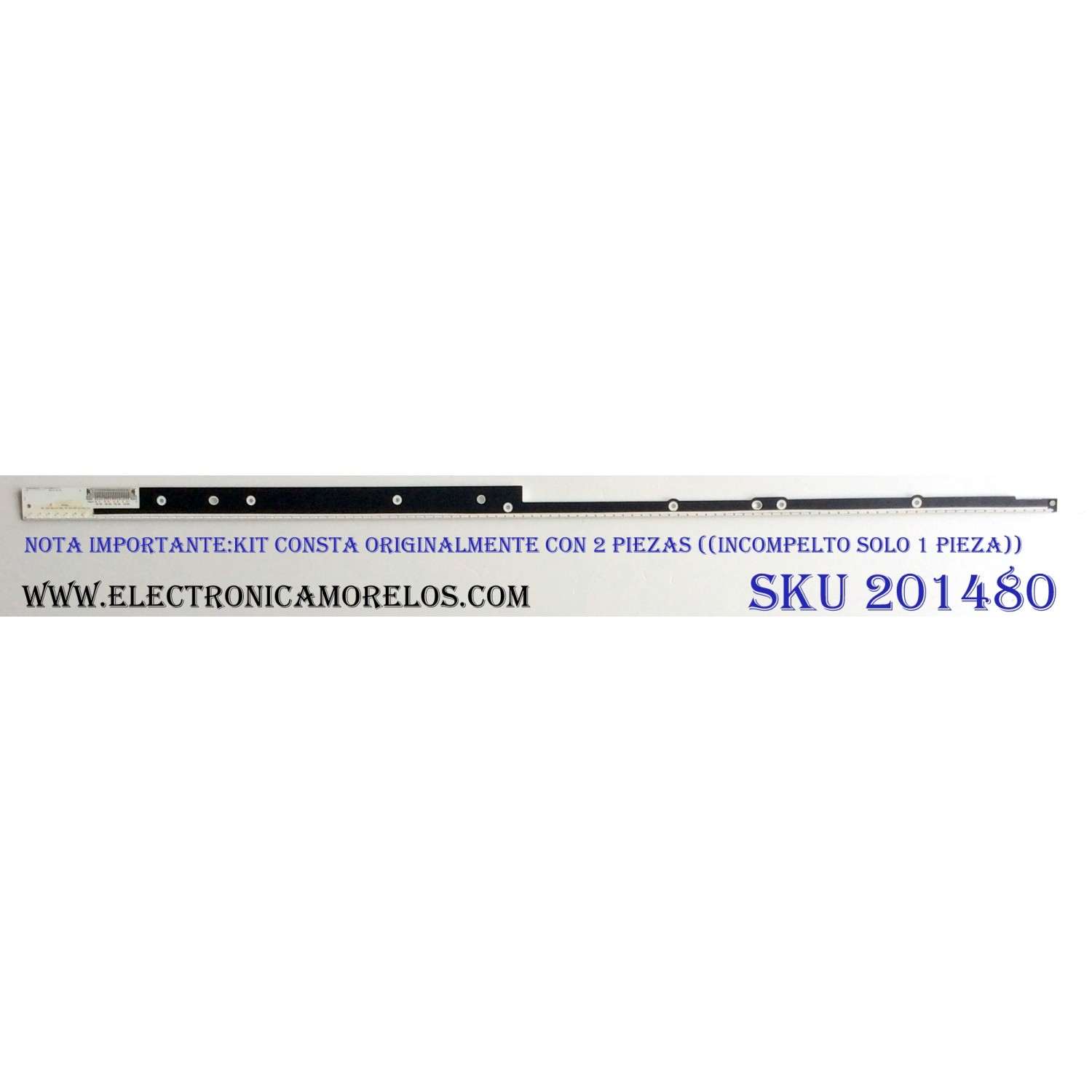 LED PARA TV / NOTA IMPORTANTE:KIT CONSTA ORIGINALMENTE DE 2 PIEZAS ((INCOMPLETO SOLO 1 PIEZA)) / SHARP A0062 X / E129741 / K4460TP / PANEL LK520D3LWG0Z / MODELO LC-52LE820UN