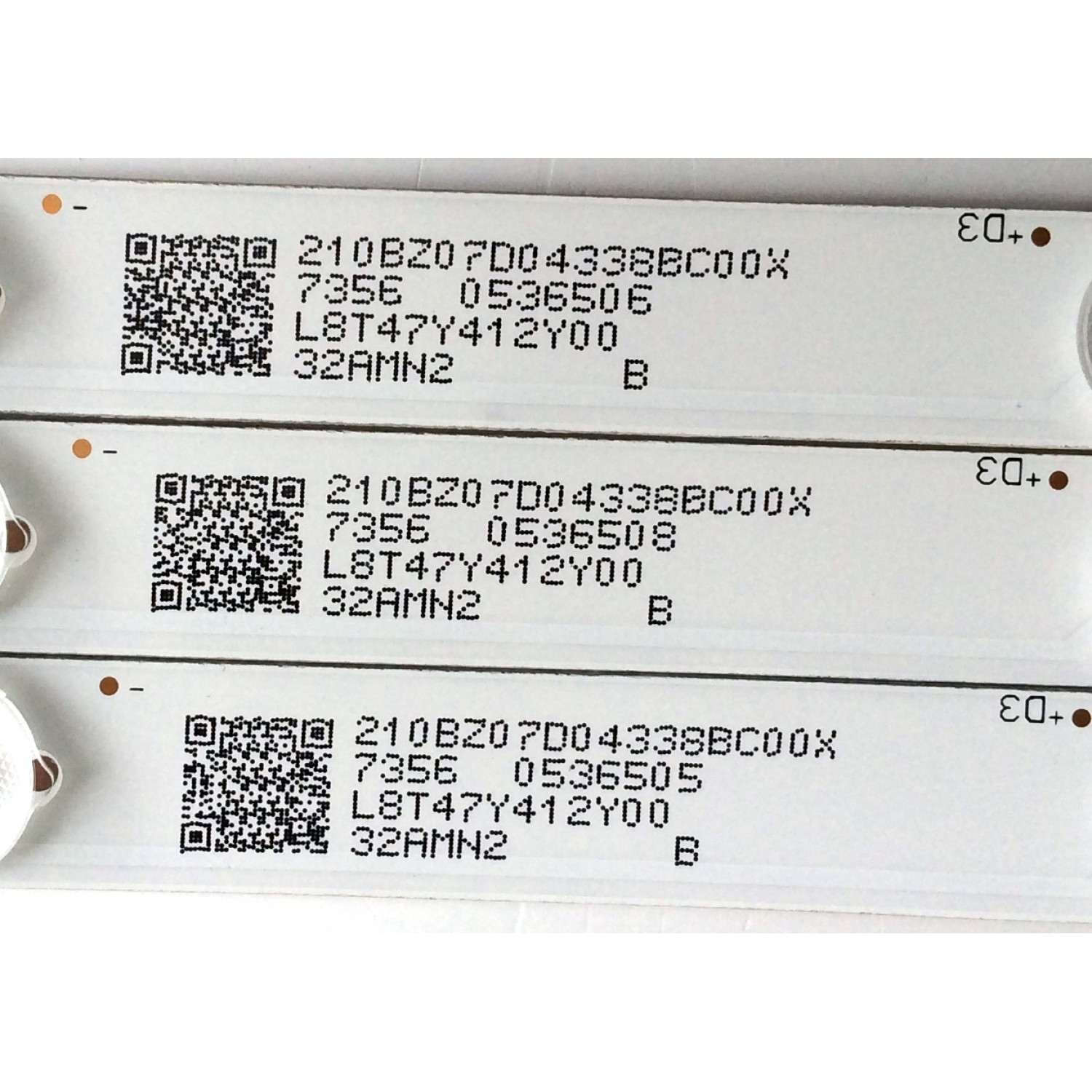 KIT DE LED´S PARA TV (3 PIEZAS) / VIZIO LB-PF3030-GJVIZI03153X7AMN2-H / LB-PF3030-GJVIZIO3153X7AMN2-H / 7204 / L8T47Y611Y00 / 32AMN2 / 210BZ07D04338BC00X /  / PANEL TPT315B1-1B01.L REV:S21A / MODELO D32F-E1 LTT3VMKT - Imagen 3