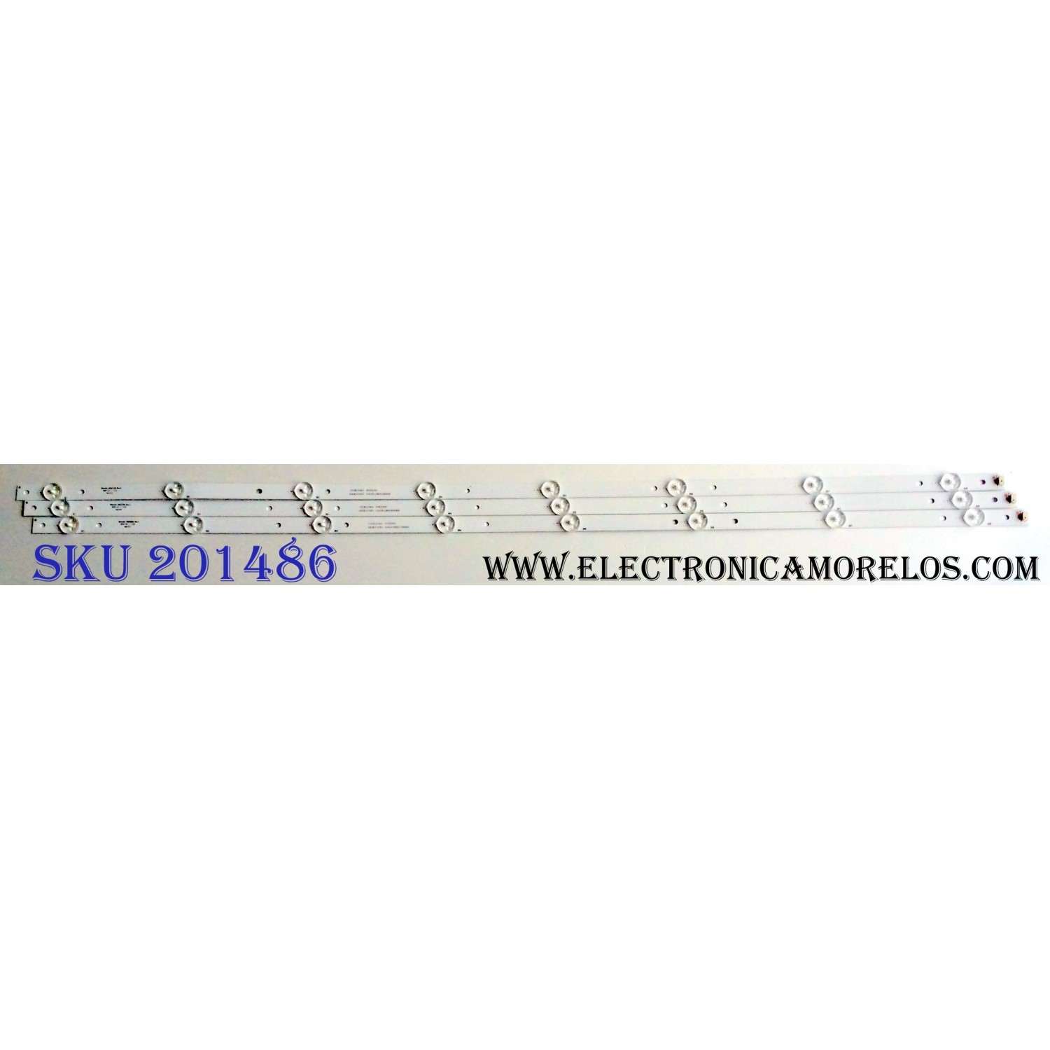 KIT DE LED´S PARA TV (3 PIEZAS) / INSIGNIA 2D03336 / YA5EXHA5 / PXD5A9 / SA5EXYGM / 344761000106000 / Shine0n 2D03336 Rev.E / PANEL BOEI430WU1 4B17A09 / MODELO NS-43D420NA18	