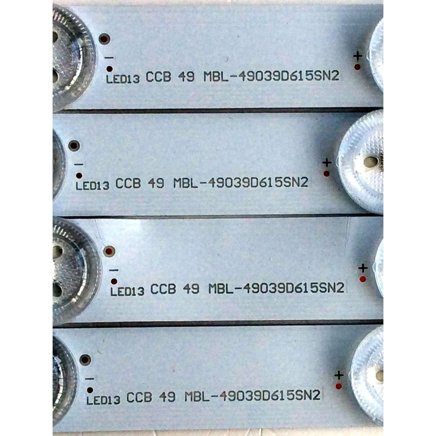 KIT DE LED´S PARA TV (4 PIEZAS) / SONY MBL-49039D615SN2 / CCB 49 MBL-49039D615SN2 / PANEL YD8S005DND01B / MODELO XBR-49X900F - Imagen 2