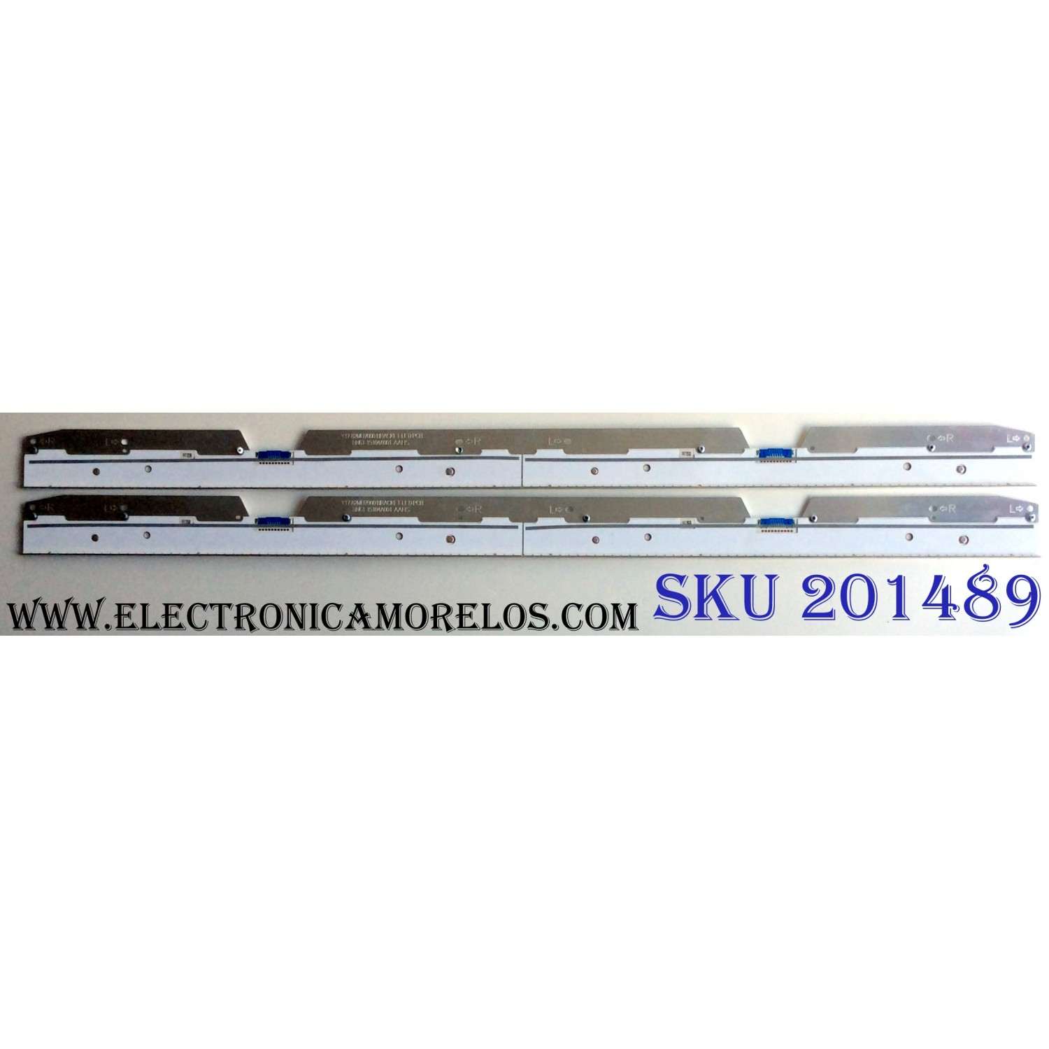 KIT DE LED´S PARA TV (2 BARRAS) / SAMSUNG BN96-43859A / BN61-14104A / PANEL CY-SM082FLLV7H / CY-SM082FLLV6H / CY-SM082FLLV2H / MODELOS UA82MU8000 / UE82MU7002  / UN82MU7000 / UE82MU8000 / UN82MU8000FXZA FB02 / MAS MODELOS COMPATIBLES EN DESCRIPCION