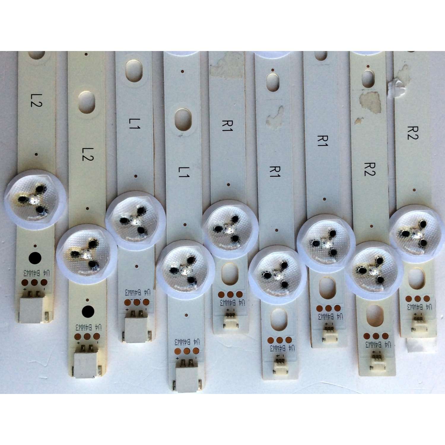 KIT DE LED´S PARA TV (9 PIEZAS) / VIZIO 5638005C / Wistron DRT 40inch L1 131014 (2 PIEZAS) / Wistron DRT 40inch L2 131014 (2 PIEZAS) / Wistron DRT 40inch R1 131014 (3 PIEZAS) / Wistron DRT 40inch R2 131014 (2 PIEZAS) / PANEL  LSC400HM09 / MODELO E400I-B2 - Imagen 4