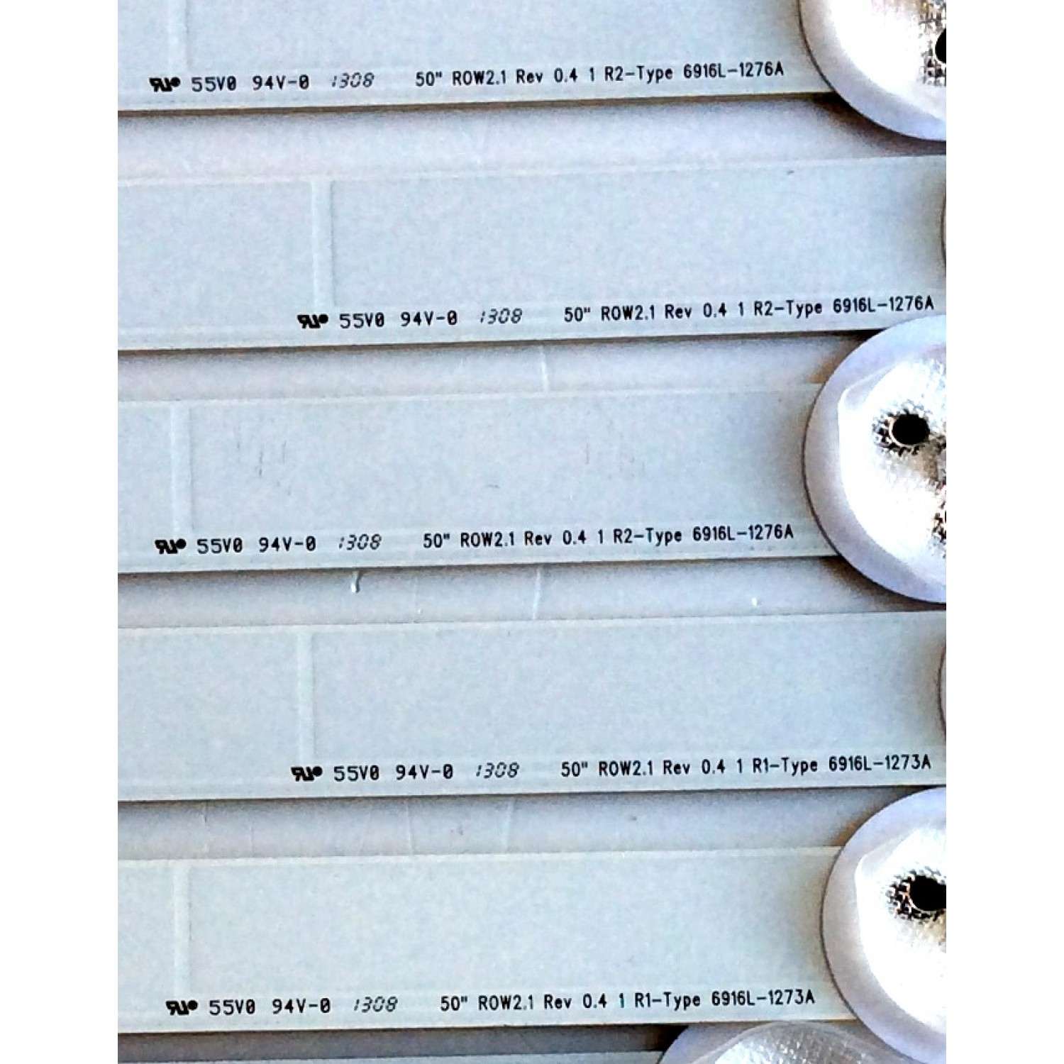 KIT DE LED´S PARA TV (9 PIEZAS) / LG 6916L-1241A / 6916L-1273A / 6916L-1272A / 6916L-1276A / PANEL LC500DUE (SF)(R2) / MODELO 50LA6200-UA / NOTA IMPORTANTE DOS TIRAS NO SON IGUAL PERO SI COMPATIBLES / MAS MODELOS Y PANELES EN DESCRIPCION - Imagen 3