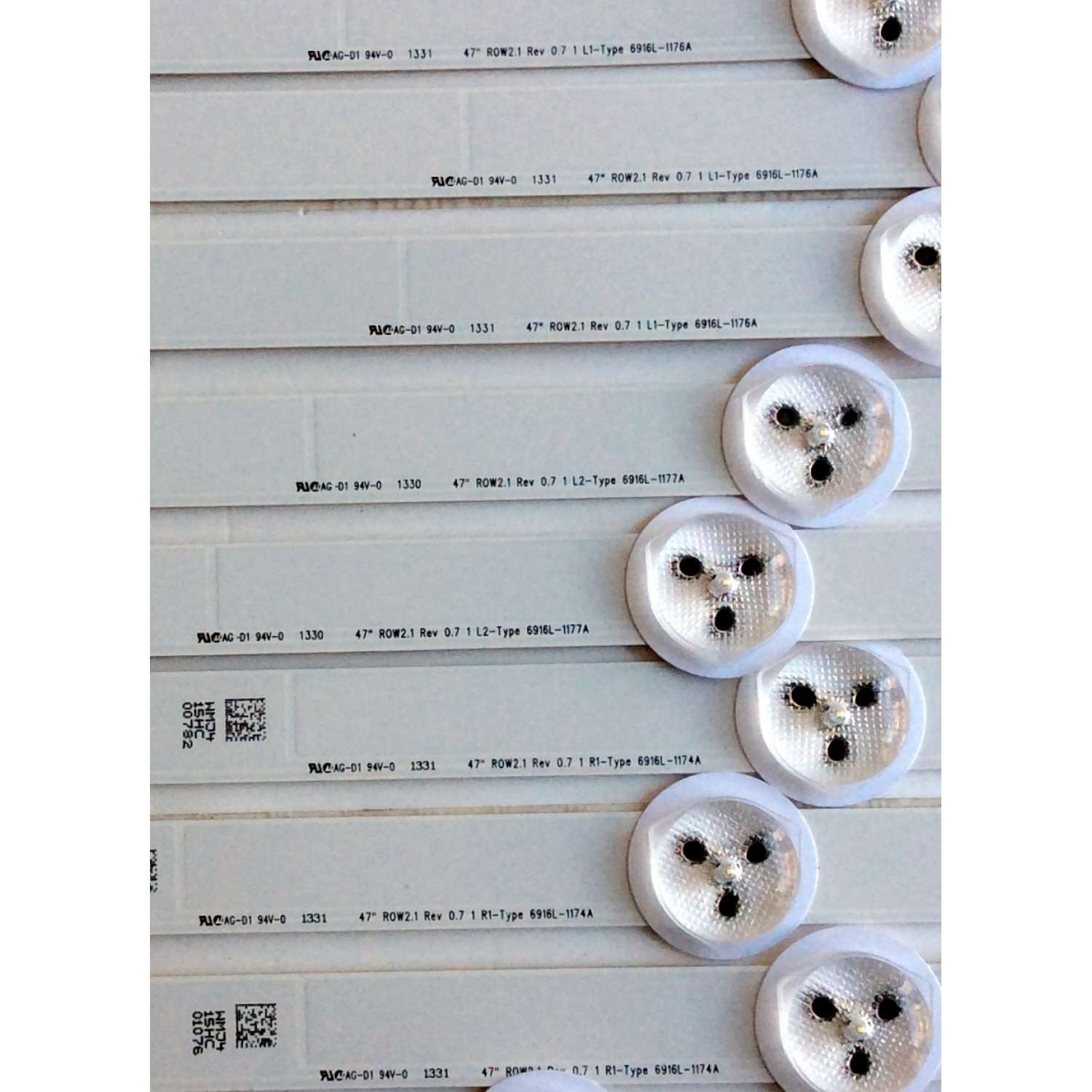 KIT DE LEDS ORIGINAL PARA TV VIZIO 3 PIEZAS / NUMERO DE PARTE 303IN500002 / INN50D08-ZC46AG-06 / B231D0000 / 2BJAB0LB / 00EQX3 / MODELO V505-J09 - Imagen 2
