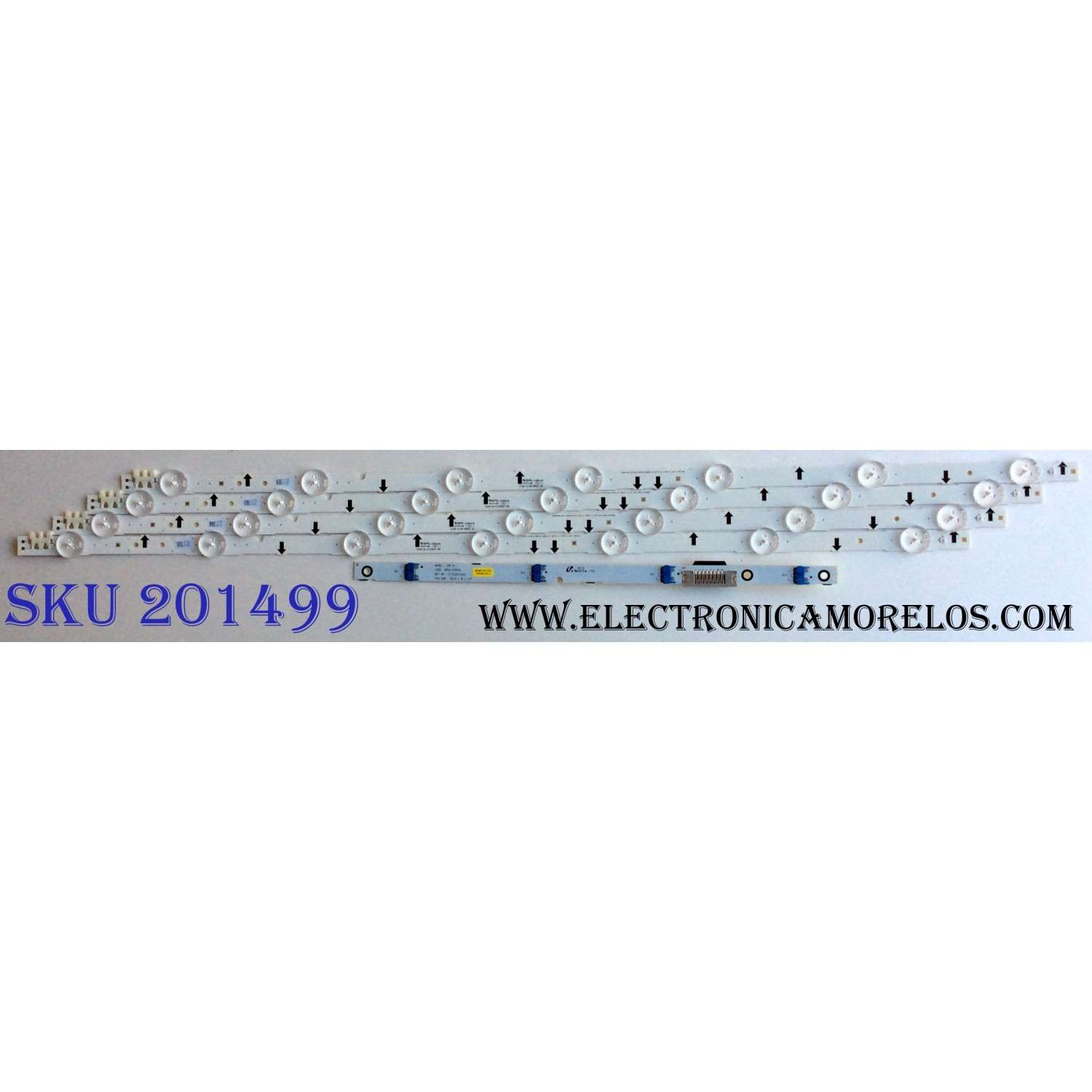 KIT DE LED´S PARA TV SAMSUNG (4 PIEZAS) / NUMERO DE PARTE BN96-30442A / SAMSUNG_2014SVS32FHD_3228_07_REV2.0_170123_LM41-00432A / PANEL GJ032BGE-R4-RR01 / MODELOS UN32J6300 / UE32H6200 / LH32DCE / HG32NE / LT32E310 / UA32H5100 / MAS MODELOS EN DESCRIPCION