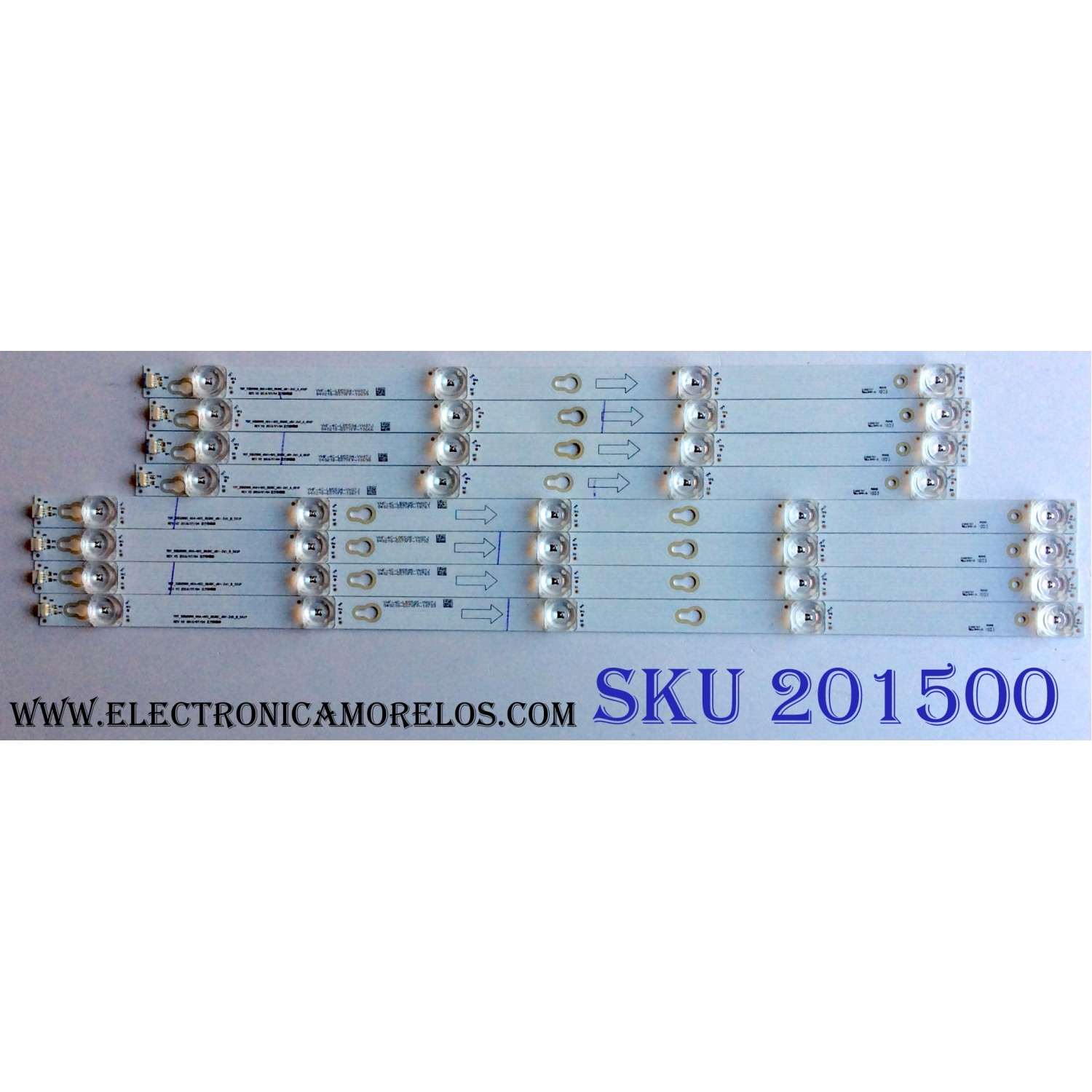 KIT DE LED'S PARA TV VIZIO ((2 PIEZAS)) / NUMERO DE PARTE LB-GM3030-GJVIZIO582X18VB31-S / LB-GM3030-GJVIZIO / 582X18VB31-S / 210BZ18D0B334BR02X / 58VB31 / PANEL TPT580WR-PV5D.K / DISPLAY CC580PV5D / CV580U1-T01 / MODELO V585-J01 / V585-J01 LMXUE9SX