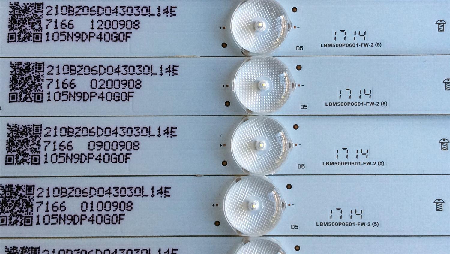 KIT DE LED´S PARA TV (12 PIEZAS) / VIZIO 210BZ06D043030L14E / LBM500P0601-FW-2 (5) / PANEL TPT500J1-HVN07.U / MODELO D50F-E1 LTMWVTET	 - Imagen 3