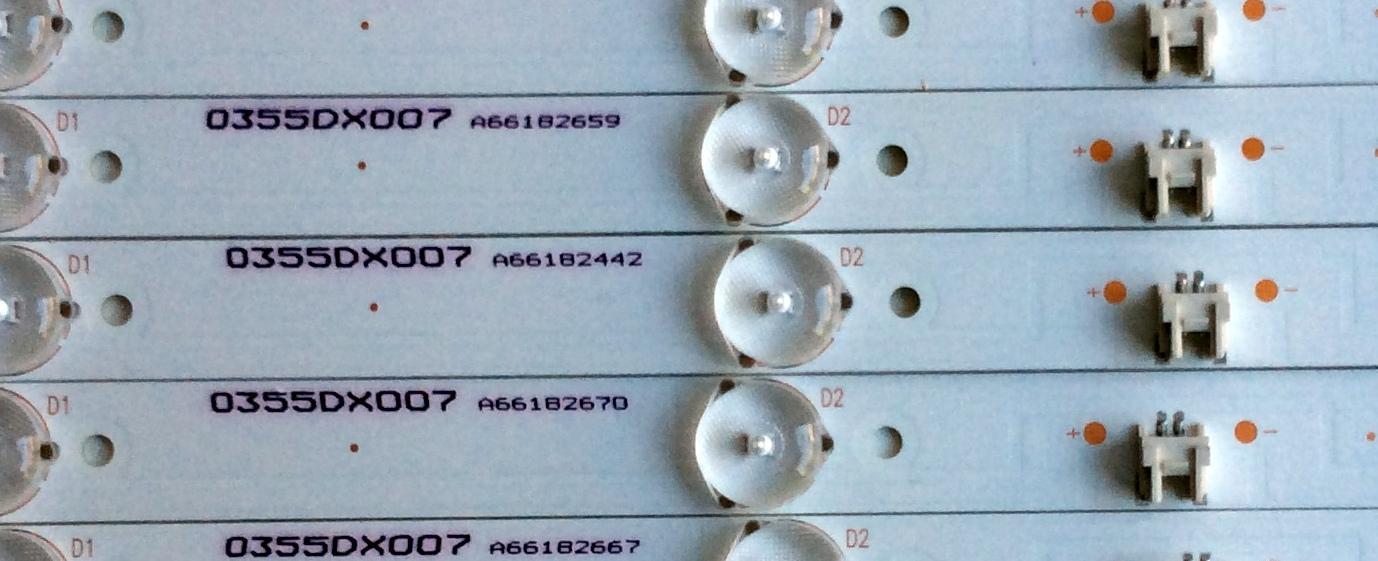 KIT DE LED´S PARA TV (12 PIEZAS) / WESTINGHOUSE 3P55DX002 / A8-PC-30 210025096 / 0355DX007 / PANEL MD5512YTLU / MODELO WD55UB4530 - Imagen 3