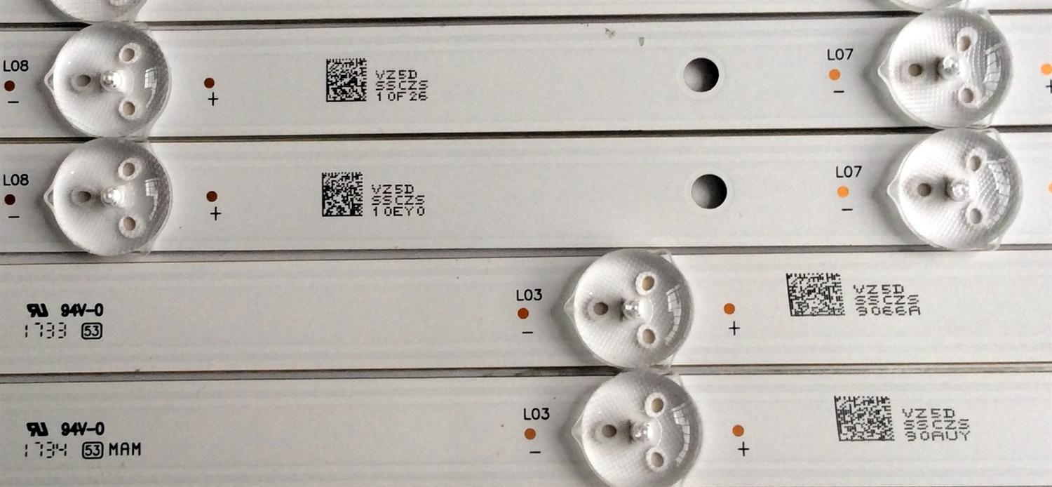KIT DE LED´S PARA TV (8 PIEZAS) / LG NC490DGG-AAFX1-41 CAGAN01-1255A-P1 / NC490DGG-AAFX1-41 / GAN01-1255A-P1 / GAN01-1256A-P1 / VZ5D / PANEL'S LC490DGJ (SK)(A4) / NC490DGG-AAFXF / MODELOS 49UJ6300-UA / 49UJ6300-UA.BUS4LOR - Imagen 5