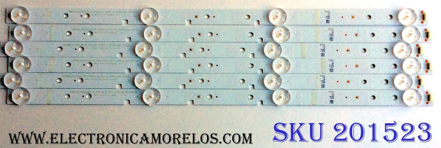 KIT DE LED`S PARA TV (6 PIEZAS) / SHARP 1176170 / SAMSUNG_2015CHI426_6P_FCOM_04_15_REV1.0_151209_LM41-00212A / PANEL HD426K3U52 / MODELO LC-43LBU591U / NOTA IMPORTANTE:KIT CUENTA ORIGINALMENTE DE 7 PIEZAS ((INCOMPLETO SOLO 6 PIEZAS))	