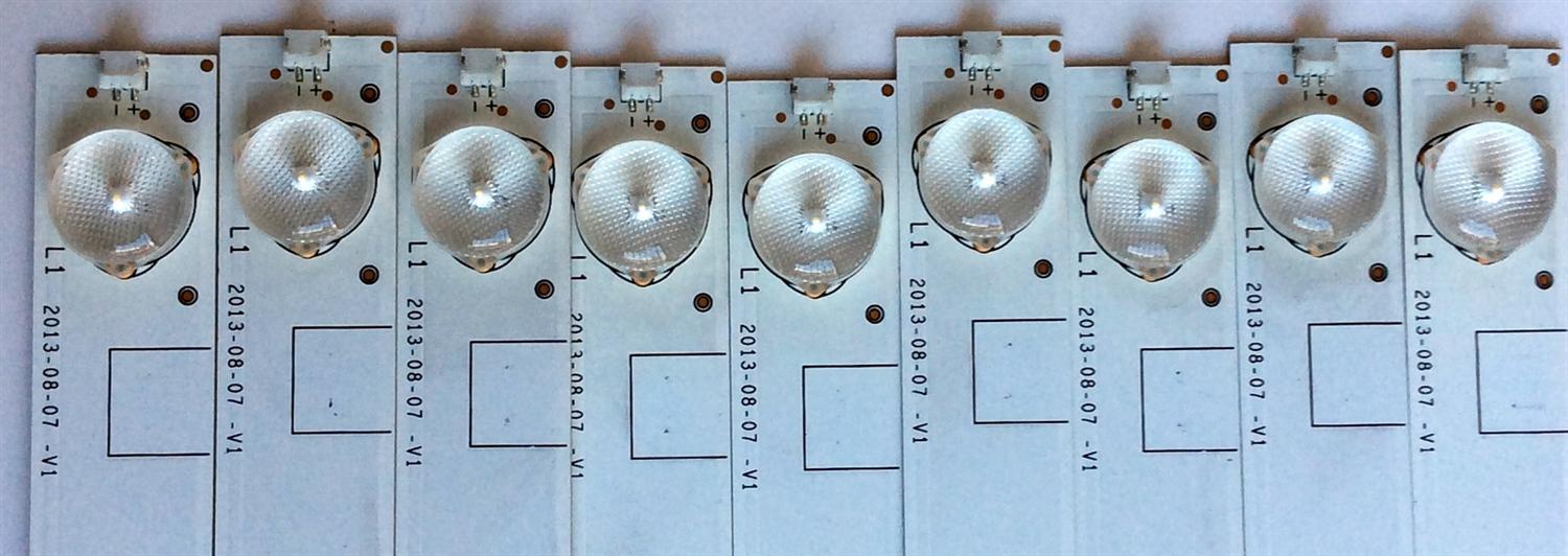 KIT DE LED´S PARA TV (SOLO 9 PIEZAS) / 1131074 / HE48HNENT54587 / PANEL HD480DF-B31 / HD480DF-B31(020)\S0-B2 / MODELO NS-480510NA15 / NOTA IMPORTANTE:KIT CONSTA ORIGINALMENTE DE 10 PIEZAS ((INCOMPLETO SOLO 9 PIEZAS)) - Imagen 5