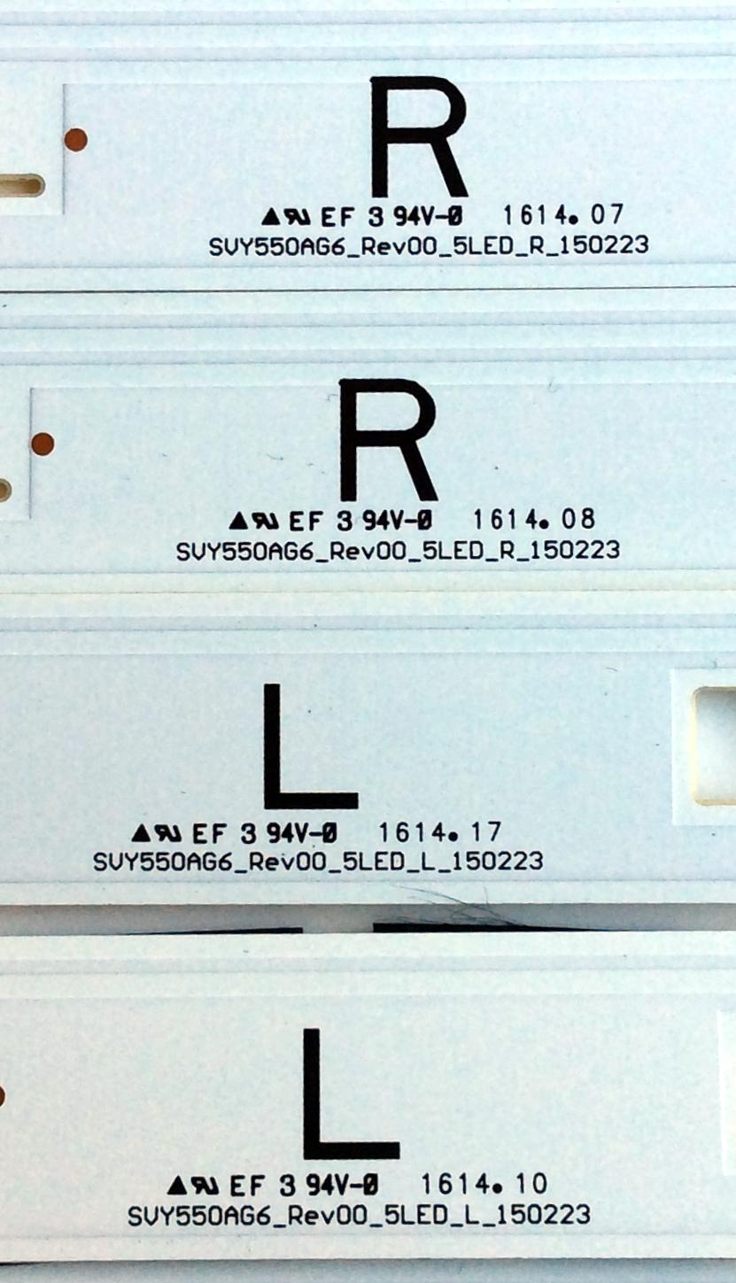KIT DE LED´S PARA TV (10 PIEZAS) / SONY SVY550AG6 / SVY550AG6_Rev00_5LED_L_150223 / SVY550AG6_Rev00_5LED_R_150223 / LC353 / LD342 / H0412 / PANEL´S SYV5543 / LSY550FF01-301 / MODELO XBR-55X810C - Imagen 5