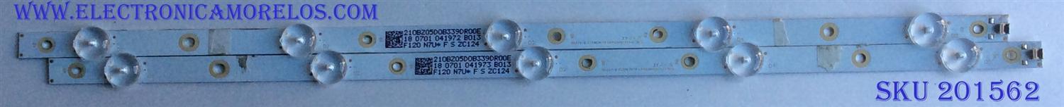 KIT DE LED´S PARA TV (2 PIEZAS) / INSIGNIA LBM236M0501-CI-3(0) / 210BZ05D0B339DR00E / PANEL TPM236WH2-WHBN00.K REV:S5941A / MODELO NS-24DF310NA19