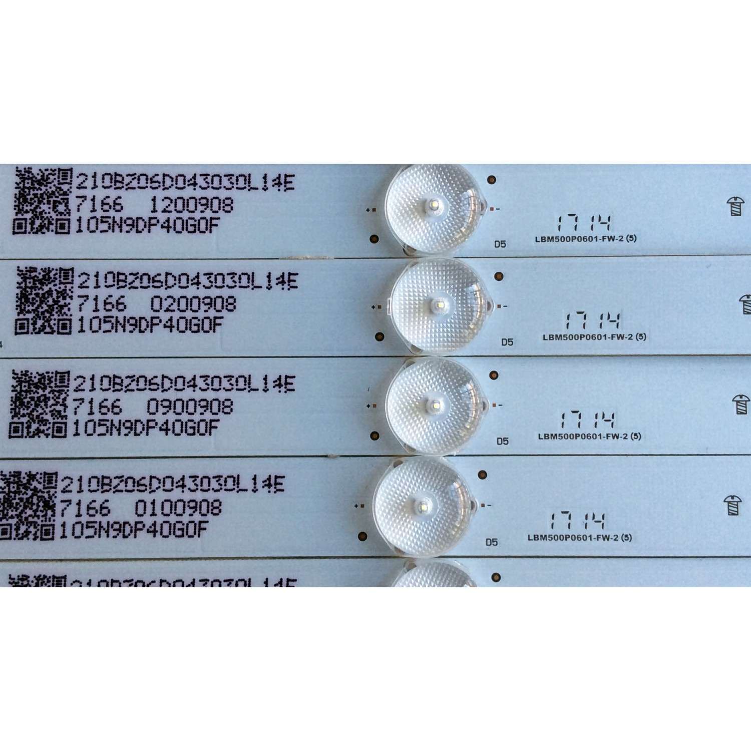 KIT DE LED´S PARA TV (12 PIEZAS) / VIZIO 210BZ06D043030L14E / LBM500P0601-FW-2 (5) / PANEL TPT500J1-HVN07.U / MODELO D50F-E1 LTMWVTET	 - Imagen 3