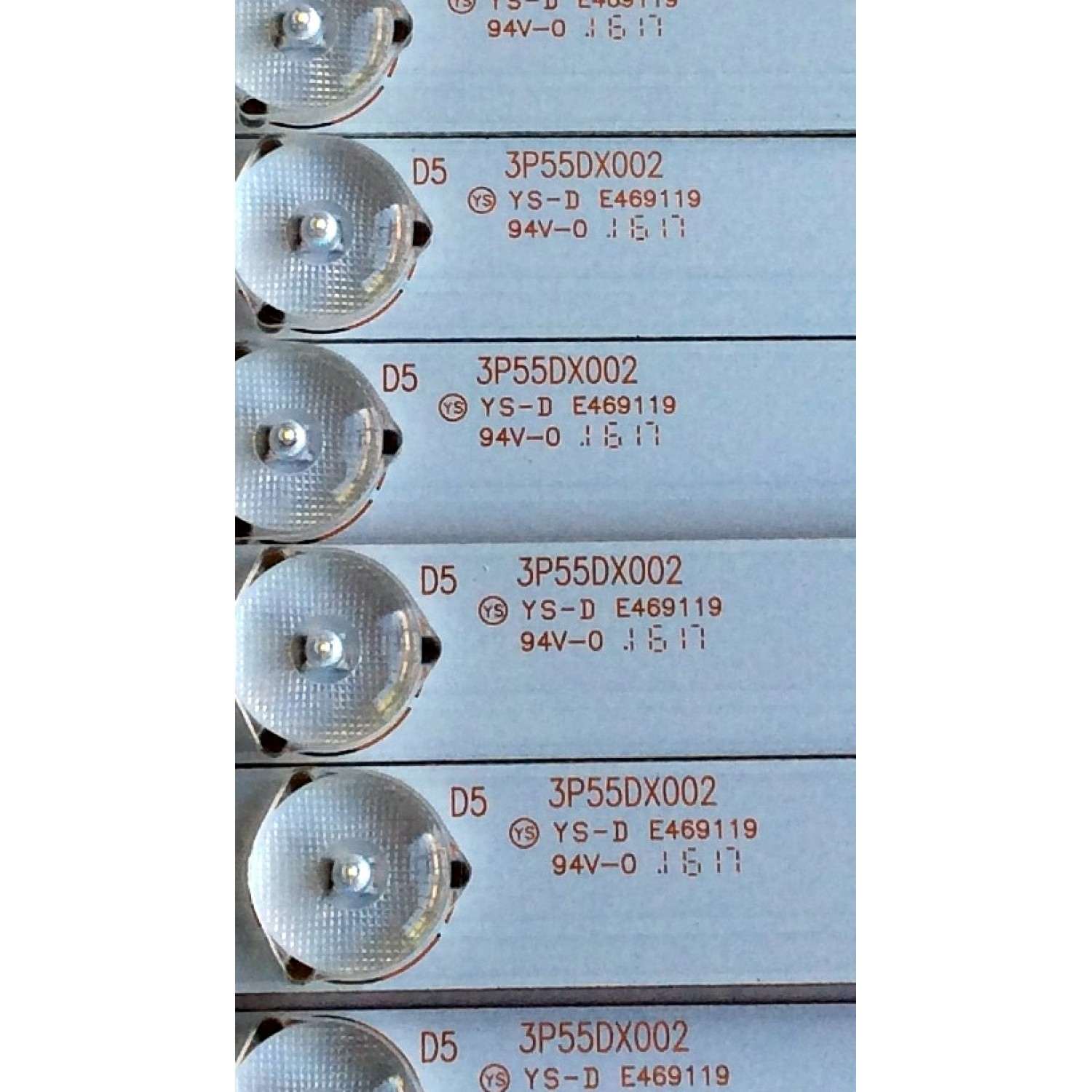 KIT DE LED´S PARA TV (12 PIEZAS) / WESTINGHOUSE 3P55DX002 / A8-PC-30 210025096 / 0355DX007 / PANEL MD5512YTLU / MODELO WD55UB4530 - Imagen 2