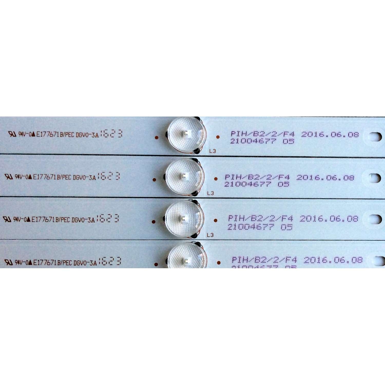KIT DE LED´S PARA TV (10 PIEZAS )  / DLED50KJAH10X5 / E177671B/PEC DGV0-3A / PIH/B2/2/F4 / PANEL V500HJ1-PE8(C7)  - Imagen 4