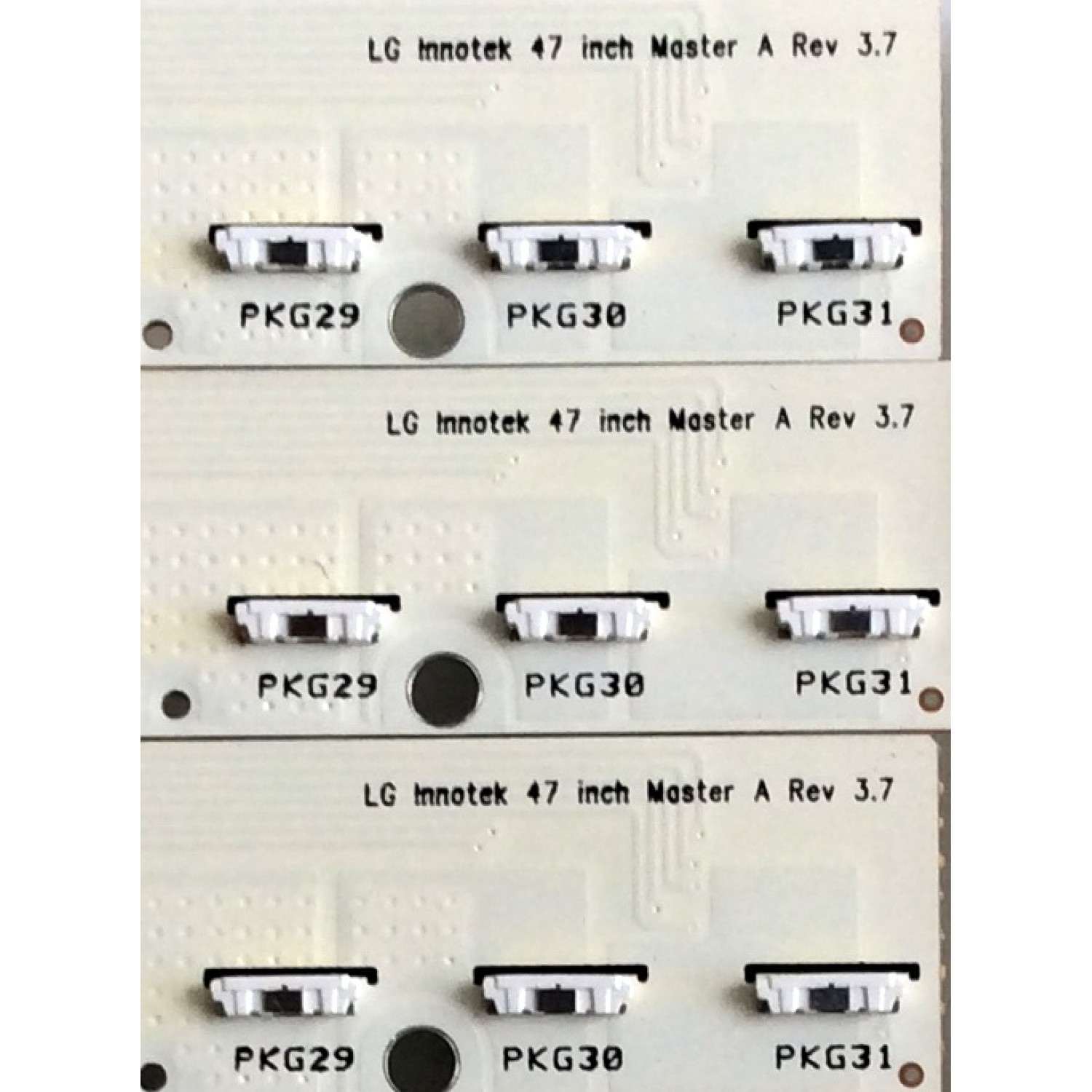 KIT DE LED´S PARA TV (23 PIEZAS) / LG Innotek 47 inch Master A Rev 3.7 (7 PIEZAS) / LG Innotek 47 inch Master B Rev 3.7 (9 PIEZAS) / LG Innotek 47 inch Slave Rev 3.7 (7 PIEZAS) / MODELO ¨47¨ - Imagen 2