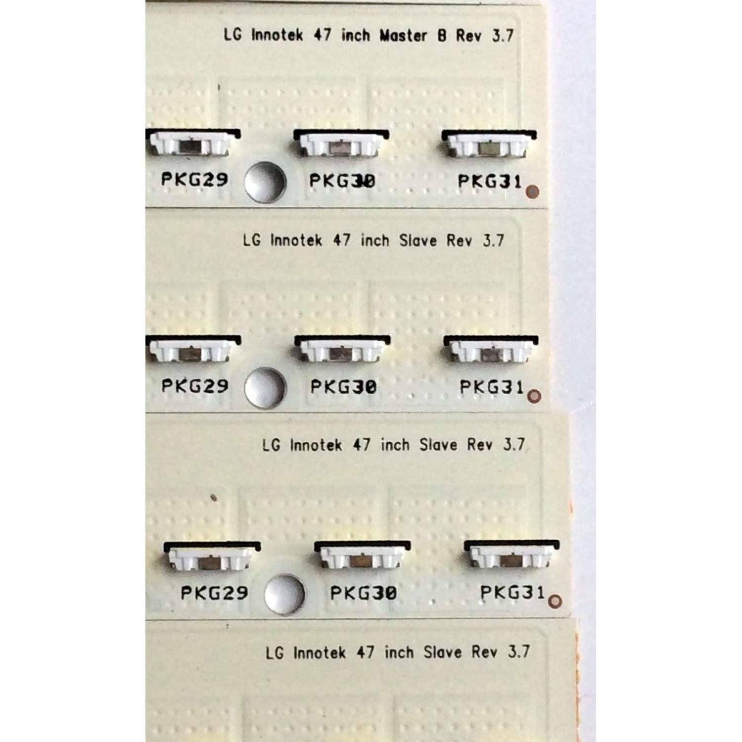 KIT DE LED´S PARA TV (23 PIEZAS) / LG Innotek 47 inch Master A Rev 3.7 (7 PIEZAS) / LG Innotek 47 inch Master B Rev 3.7 (9 PIEZAS) / LG Innotek 47 inch Slave Rev 3.7 (7 PIEZAS) / MODELO ¨47¨ - Imagen 3