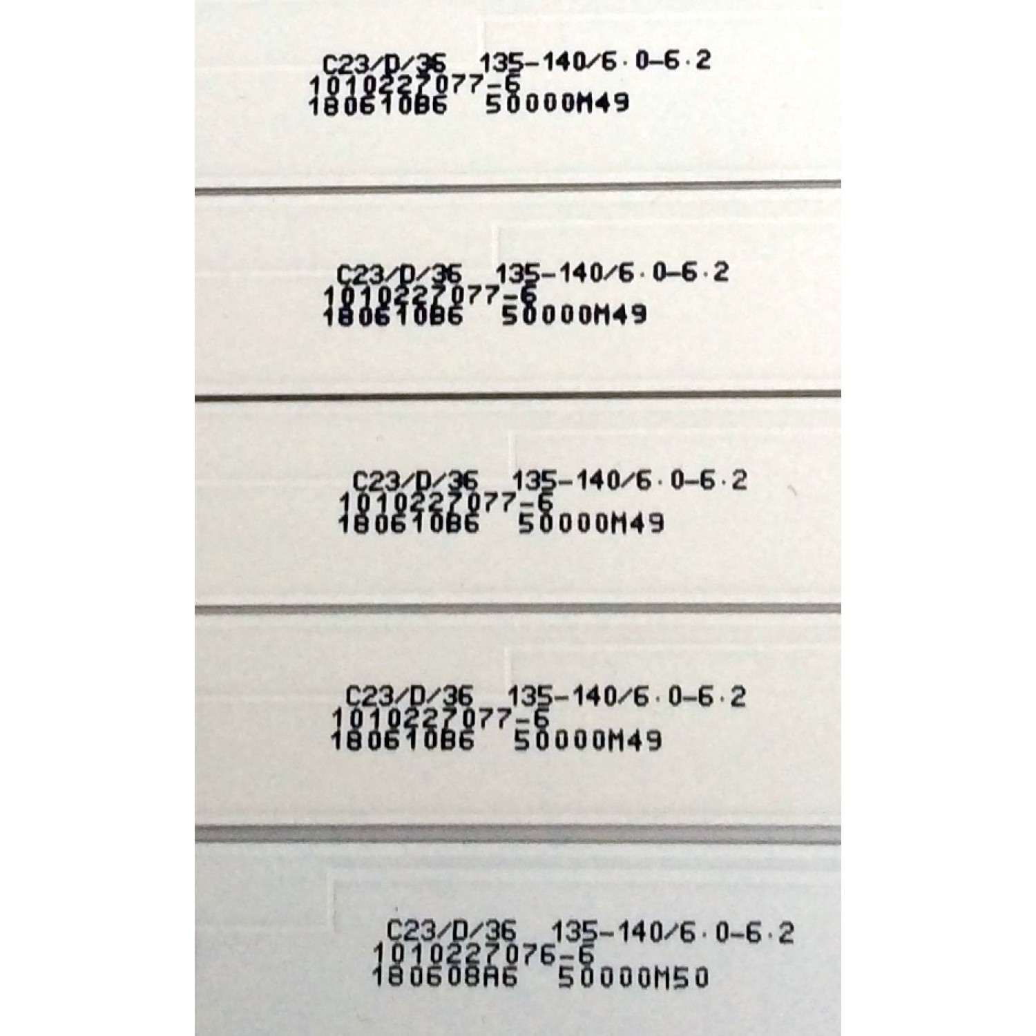 KIT DE LED´S PARA TV (9 PIEZAS) / INSIGNIA LED50D04A-ZC23AG-05 / LED50D04B-ZC23AG-05 / 2S1P*2 30350004002 / 4A1P 30350004001 / 180608A6 / 180610BA / E78030 94V-0 / PANEL T500HVN07.5 / MODELO NS-50D510NA1 - Imagen 3