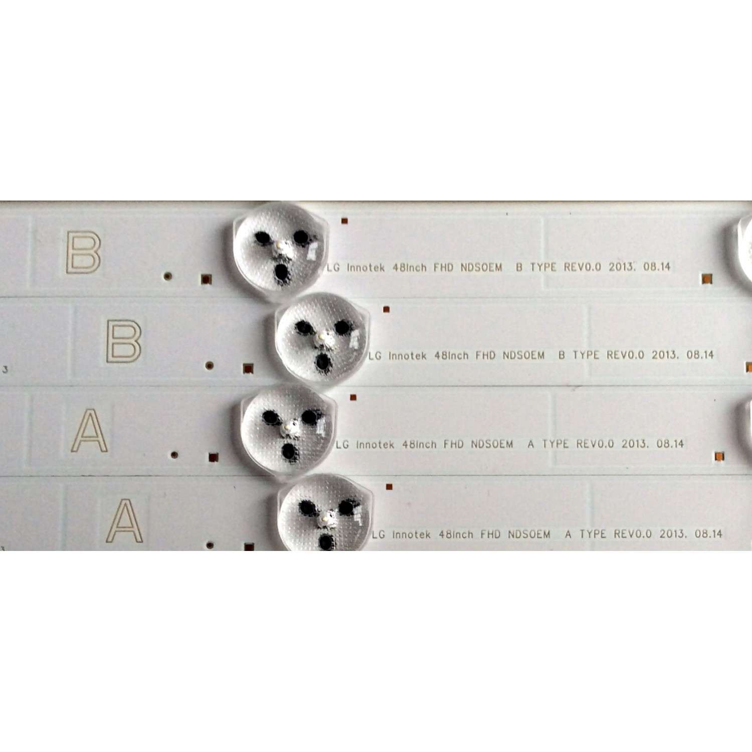 KIT DE LED´S PARA TV (12 PIEZAS) / SONY 173475211 / 1-889-674-11 / LG Innotek 48inch FHD NDS0EM A TYPE REV0.0 2013. 08.14 / LG Innotek 48inch FHD NDS0EM B TYPE REV0.0 / PANEL´S LSY480HN01-001 / NS4S480DND01 / 480DND01 / MODELO KDL-48W600B / KDL-48R470B - Imagen 6