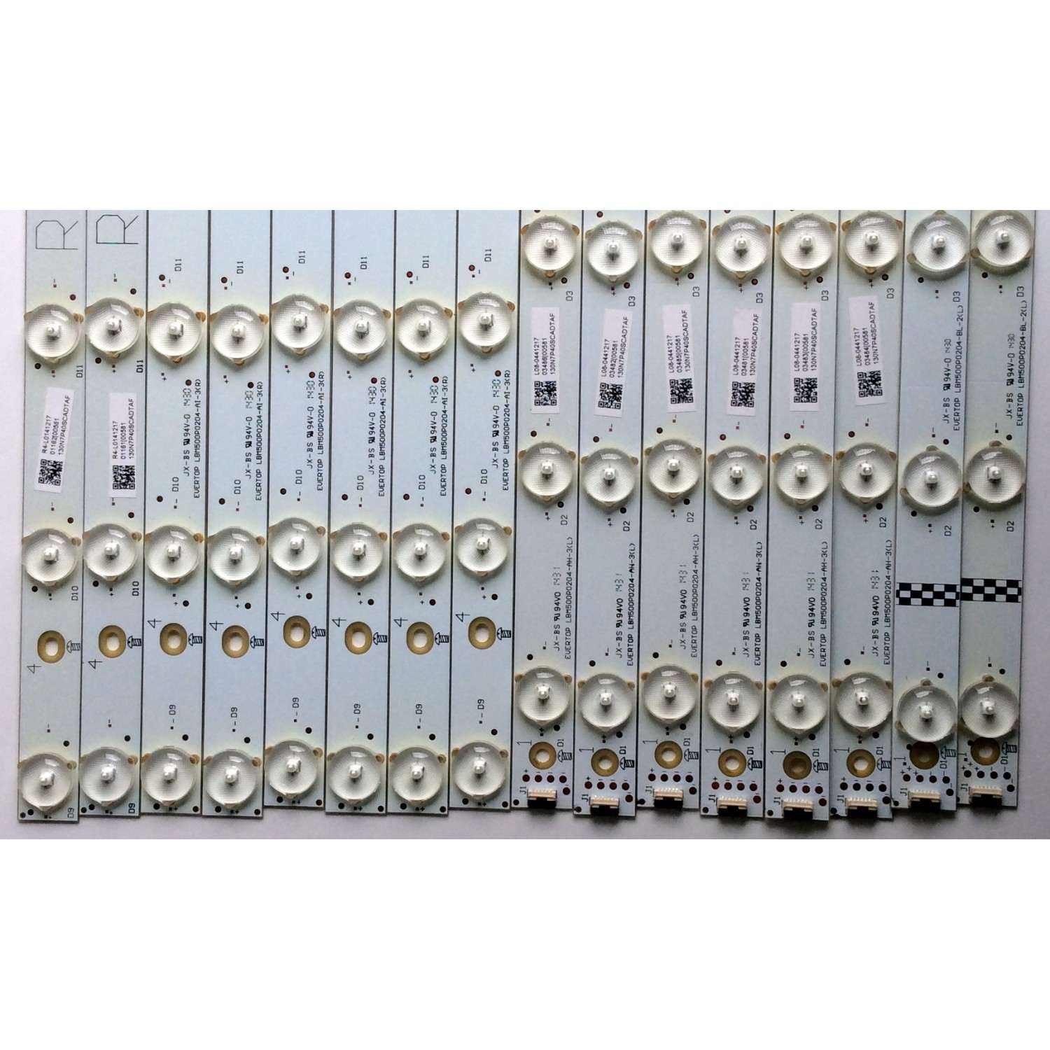 KIT DE LED´S PARA TV (16 PIEZAS) / VIZIO  LBM500P0204-AH-3(L) (8 PIEZAS) / EVERTOP LBM500P0204-BH-3(R) (8 PIEZAS) / L08-0441217 / R4-L0141217 / 130N7P40SCADTAF / PANEL TPT500DK1-QS1 REV:SC1A / MODELO P502UI-B1 LTY6RKCR - Imagen 2