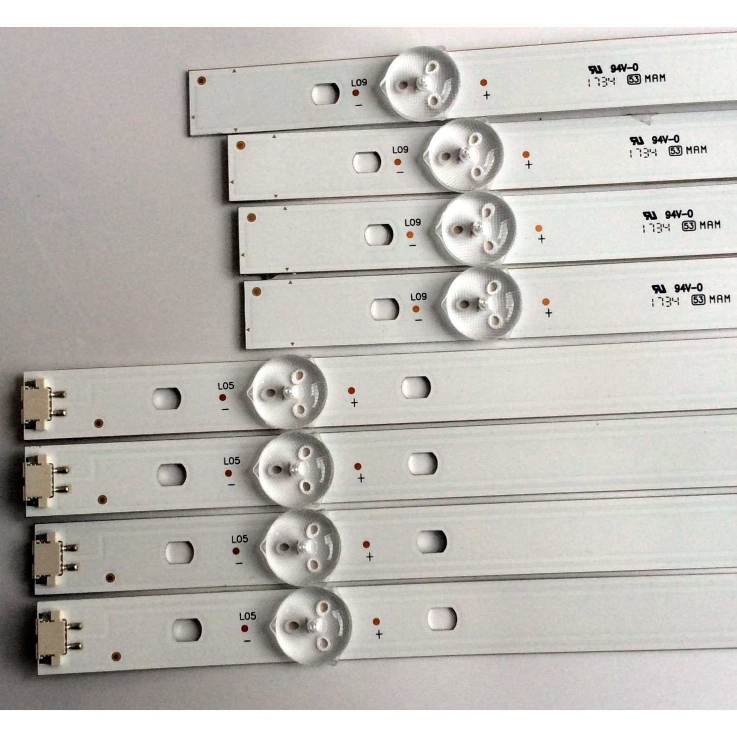 KIT DE LED´S PARA TV (8 PIEZAS) / LG NC490DGG-AAFX1-41 CAGAN01-1255A-P1 / NC490DGG-AAFX1-41 / GAN01-1255A-P1 / GAN01-1256A-P1 / VZ5D / PANEL'S LC490DGJ (SK)(A4) / NC490DGG-AAFXF / MODELOS 49UJ6300-UA / 49UJ6300-UA.BUS4LOR - Imagen 4