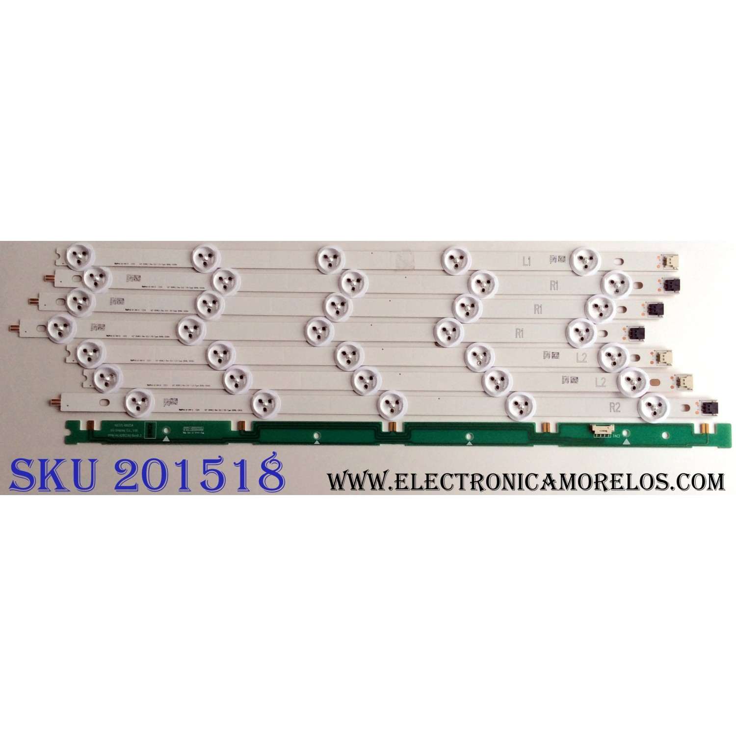 KIT DE LED PARA TV (7 PIEZAS) / PANASONIC 6916L-1338A (1 PIEZA) / 6916L-1339A (3 PIEZAS) / 6916L-1340A (2 PIEZAS) / 6916L-1341A (1 PIEZA) / PANEL LC420DUE (SF)(R2) / MODELO TH-42LRU6	