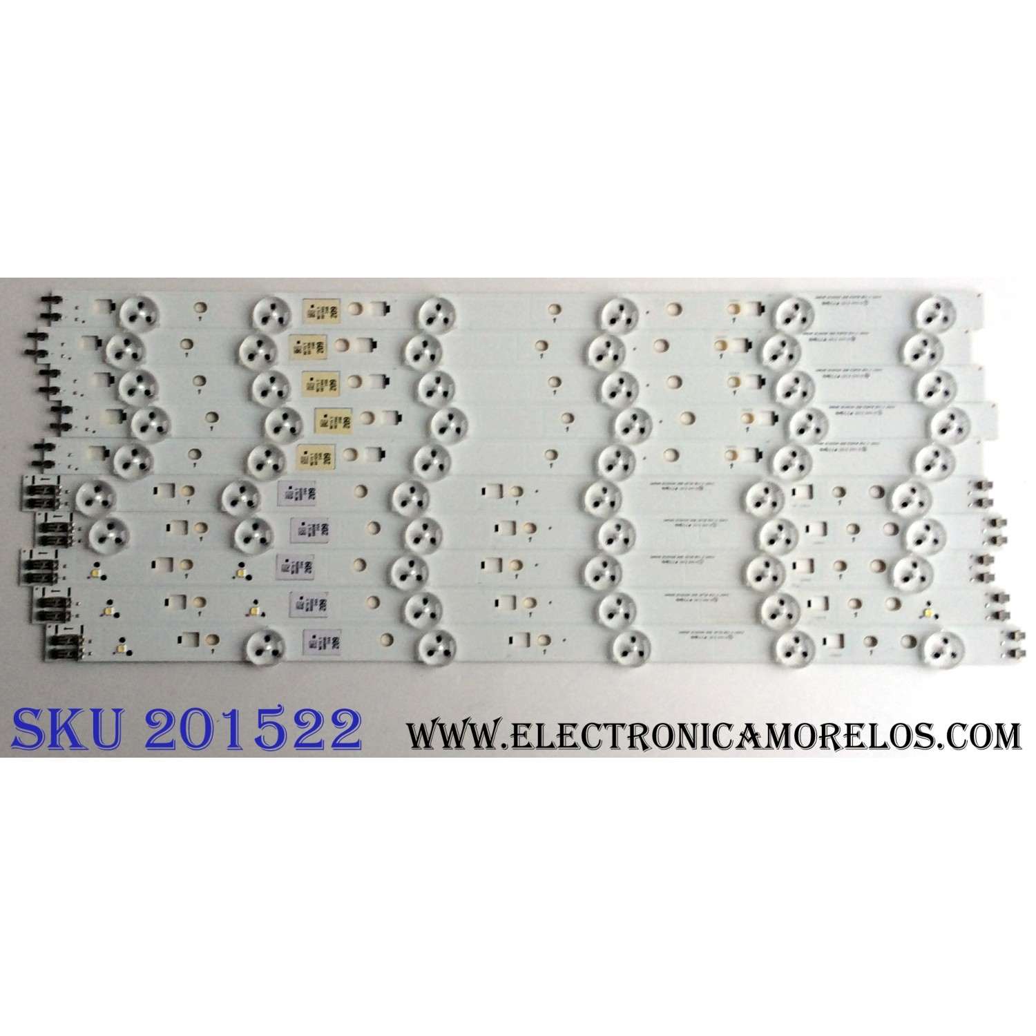 KIT DE LED´S PARA TV (10 PIEZAS) / SAMSUNG 2012SVS40 3228 LEFT06 REV1.5 120412 / 2012SVS40 3228 RIGHT06 REV1.5  M715 Y / M716 Y / 120625 / SUSTITUTOS LTJ400HM08-V / DE400BGS-V1 / 2011SVS40 / PANEL LTJ400HF03-V / MODELOS UN40EH6000 / UN40EH6000FXZA TS02
