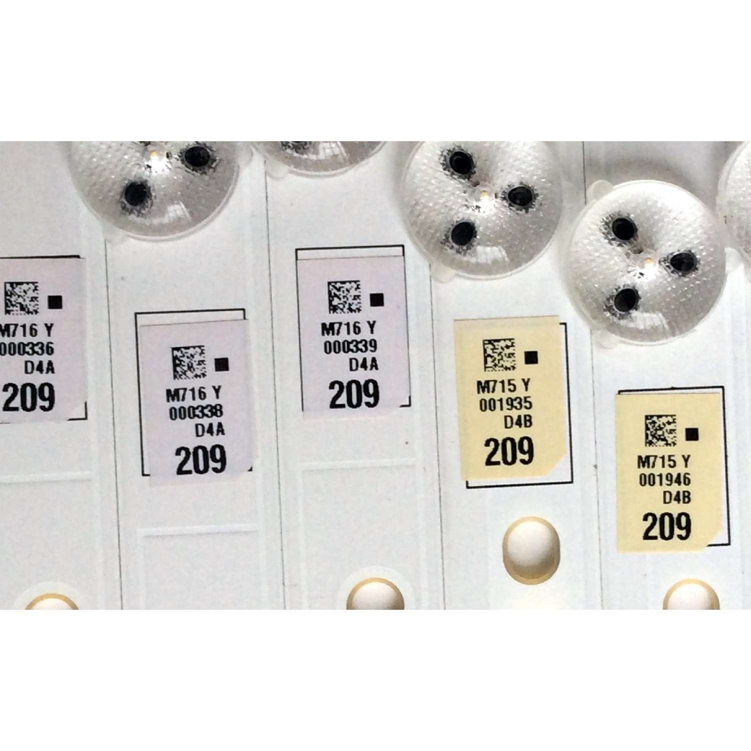 KIT DE LED´S PARA TV (10 PIEZAS) / SAMSUNG 2012SVS40 3228 LEFT06 REV1.5 120412 / 2012SVS40 3228 RIGHT06 REV1.5  M715 Y / M716 Y / 120625 / SUSTITUTOS LTJ400HM08-V / DE400BGS-V1 / 2011SVS40 / PANEL LTJ400HF03-V / MODELOS UN40EH6000 / UN40EH6000FXZA TS02 - Imagen 4