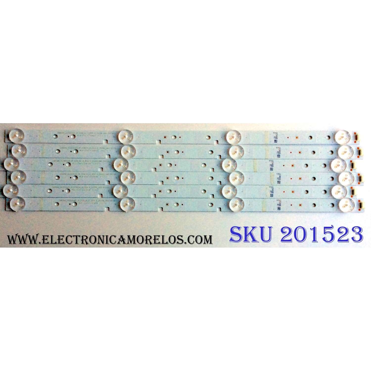 KIT DE LED`S PARA TV (6 PIEZAS) / SHARP 1176170 / SAMSUNG_2015CHI426_6P_FCOM_04_15_REV1.0_151209_LM41-00212A / PANEL HD426K3U52 / MODELO LC-43LBU591U / NOTA IMPORTANTE:KIT CUENTA ORIGINALMENTE DE 7 PIEZAS ((INCOMPLETO SOLO 6 PIEZAS))	