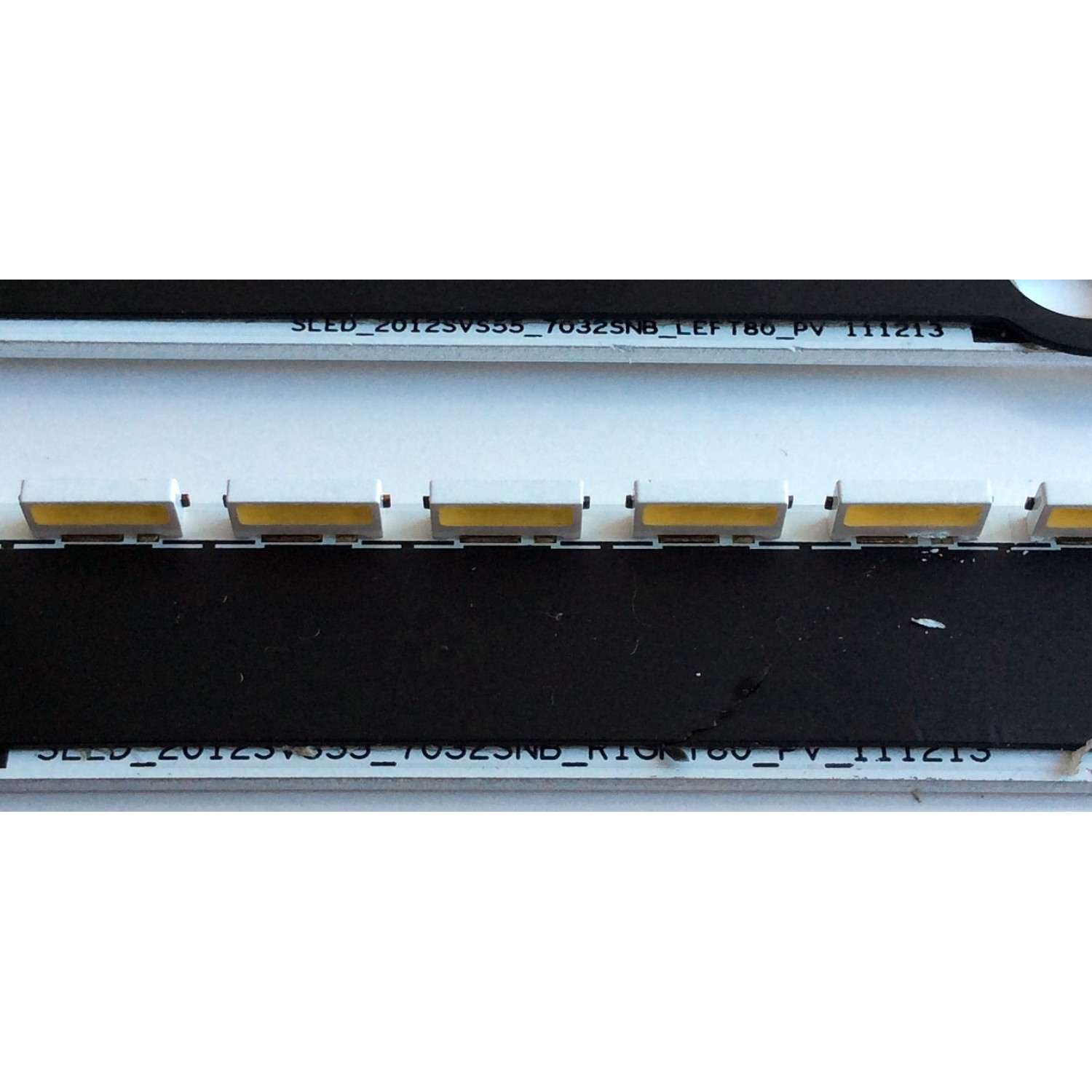 KIT DE LED´S PARA TV (2 PIEZAS) / SAMSUNG 2012SVS55 / 111213 / SLED_2012SVS55_7032SNB_LEFT80_PV_111213 / SLED_2012SVS55_7032SNB_RIGHT80_PV_111213 / PANEL LTJ550HQ16-V / MODELOS UN55ES800 / UN55ES800MXZL / UN55ES7500 / UN55ES7500FXZA TS01 - Imagen 2