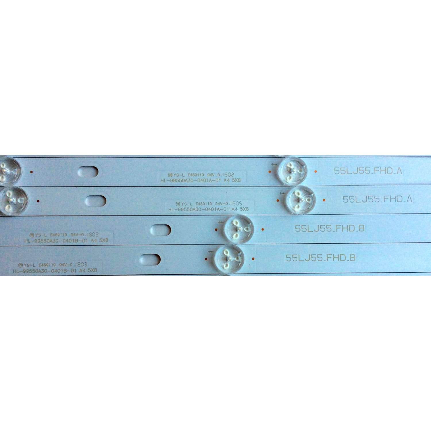 KIT DE LED´S PARA TV (10 PIEZAS) / LG 55UJ63_UHD_A / 55LJ63_FHD_B / HL-99550A30-0401A-01 / HL-99550A30-0401B-01 / E469119 / 55UJ63/55LU55 / 170519 / HONGLI_55UJ63/55LU55_A_REV0.1_170519 / PANEL NC550DGG-AAFX7 / MODELOS 55UJ6300-UA / 55UJ6300-UA.BUS2LOR - Imagen 3
