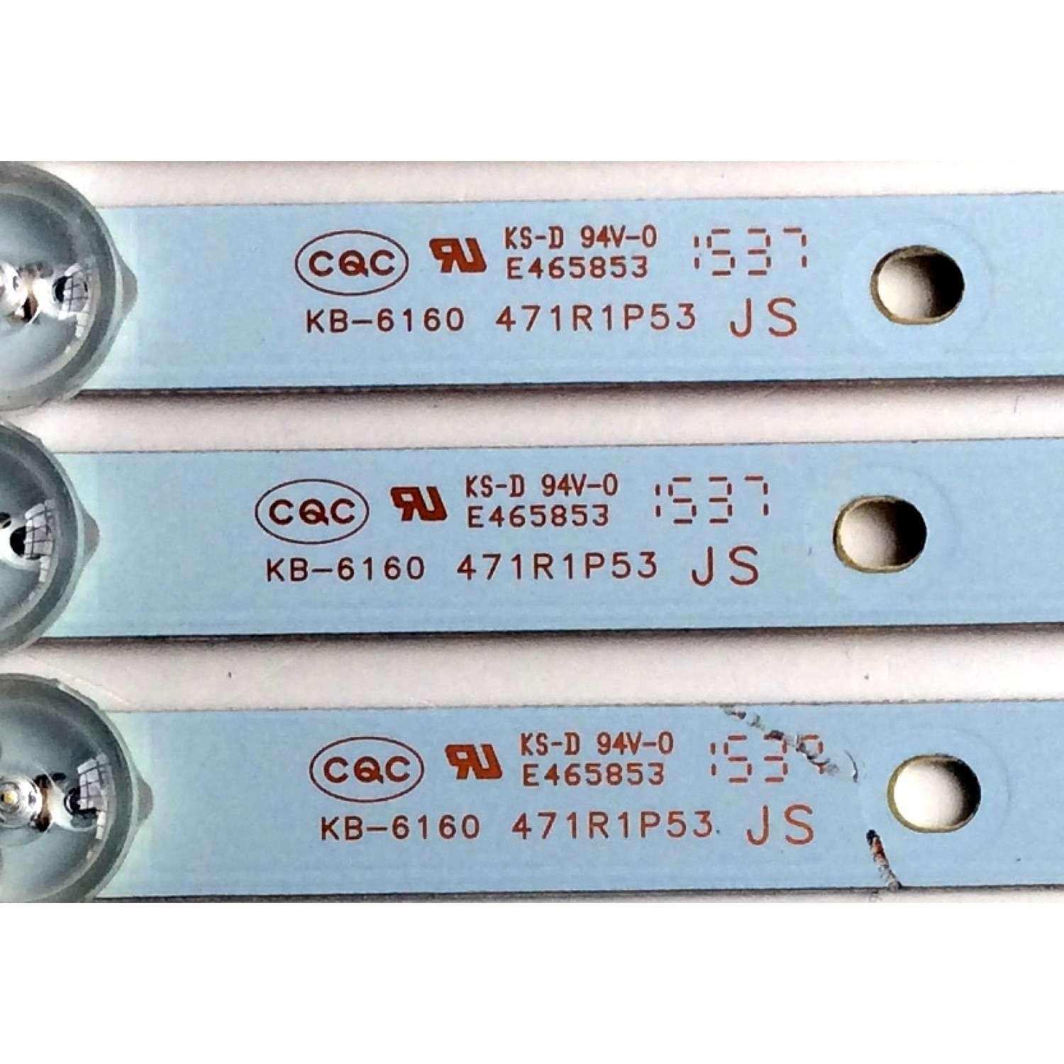 KIT DE LED´S PARA TV (12 PIEZAS) / TOSHIBA 4708-K55WDR-A1213K01 / 4708-K55WDR-A1213K11 / 4708-K55WDR-A1213K01 A-TYPE / 4708-K55WDR-A1213K11 B-TYPE / K550WDR / K550WDR159052 / S-T290-C4-R-Y30 / 471R1P53 / MODELO 55L421U / 55L310U - Imagen 3