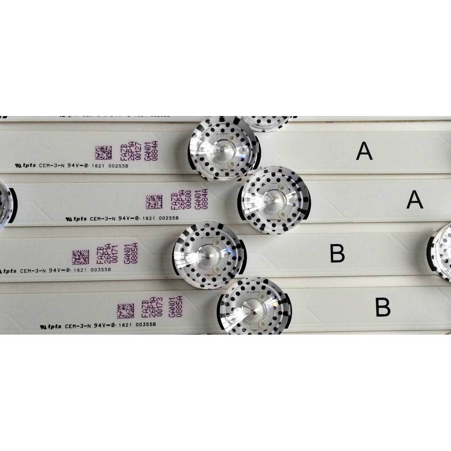 KIT DE LED´S PARA TV (8 PIEZAS) / LG 6916L-0884A / 6916L-0885A / DRT4.0 REV0 7 A-TYPE SVL400 / DRT4.0 REV0 7 B-TYPE SVL400 / 0884A / 0885A / 002S5B / 003S5B / MODELO 48LA5300-UA - Imagen 5