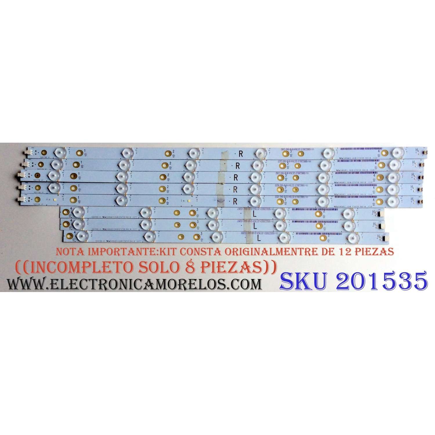 KIT DE LED'S PARA TV LG ((INCOMPLETO SOLO 27 PIEZAS)) / NUMERO DE PARTE EAV64992501 / SSC_Y20_SLIMDTR_65NANO99_S / E469119 / SSC_Y20_SLIMDRT_65NANO99(CASE1)_REV00_191125 / PANEL HC650DAD-SLCAA-2142 / MODELO 65NAN099UNA / 65NANO99UNA / 65NANO99UNA.AUSWLJR