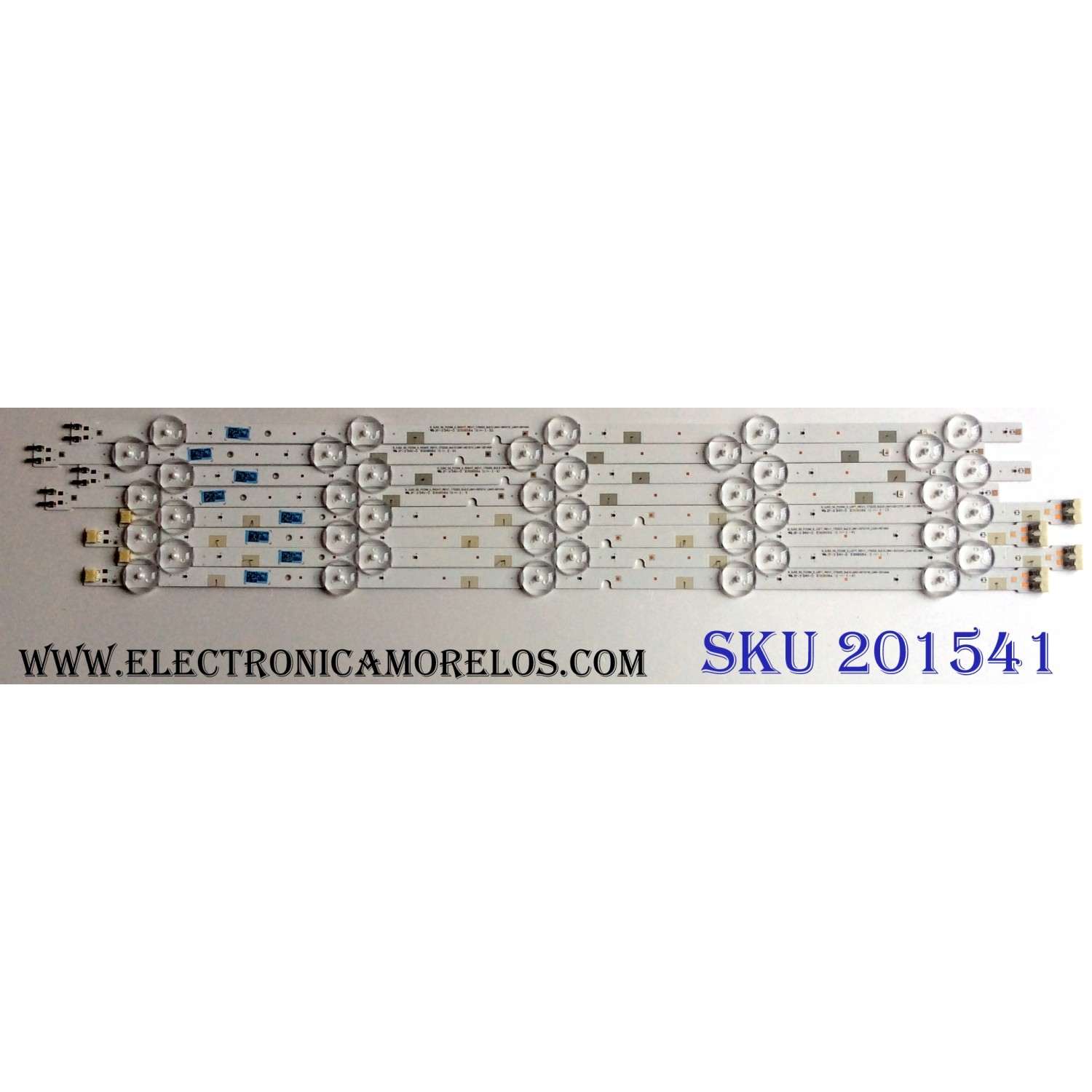 KIT DE LED'S PARA TV RCA (3 PIEZAS) / NUMERO DE PARTE AE0110557 / HRS_SQY39.5GA064_3X8_2W_MCPCB 12mm_V0 / K-078-Y1-M02 / PANEL V400HJ6-PE1 / MODELO RLEDV4001
