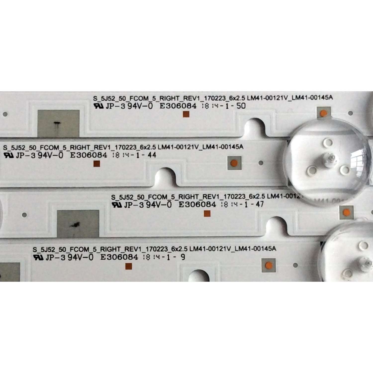 KIT DE LED'S PARA TV RCA (3 PIEZAS) / NUMERO DE PARTE AE0110557 / HRS_SQY39.5GA064_3X8_2W_MCPCB 12mm_V0 / K-078-Y1-M02 / PANEL V400HJ6-PE1 / MODELO RLEDV4001 - Imagen 2