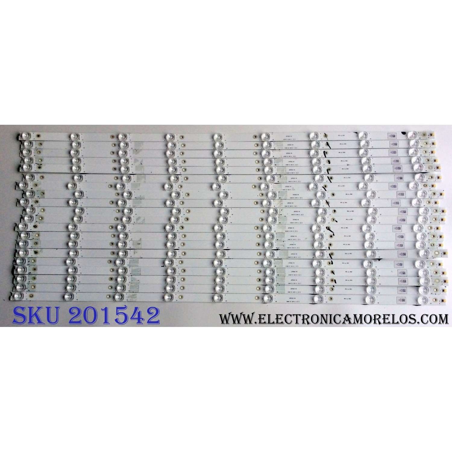 KIT DE LED´S PARA TV (20 PIEZAS) / HISENSE LB75022 V0 / E469119 / 1197827 / PANEL HD750M7U71-L1\S0\GM\ROH / HD750M7U71-L1 / MODELO 75EU8070