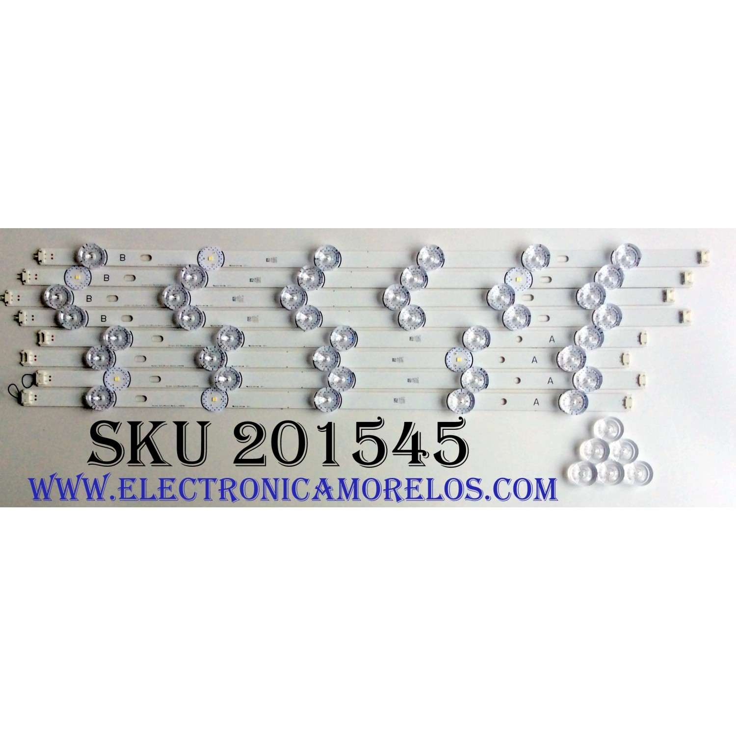KIT DE LED´S PARA TV (SOLO 8 PIEZAS) / LG Direct 3.0_55inchRev0.1_140428 / PANEL NC550DUE-VCCP1 / COMPATIBLES NC550DUE-VCCP3 / LC550DUE (FG)(A1) LC550DUE (FG)(A2) / SUSTITUTOS T550HVF04.2 /  HC550DUN-VSHS2-11XX / CHECAR MODELOS COMPATIBLES EN DESCRIPCION