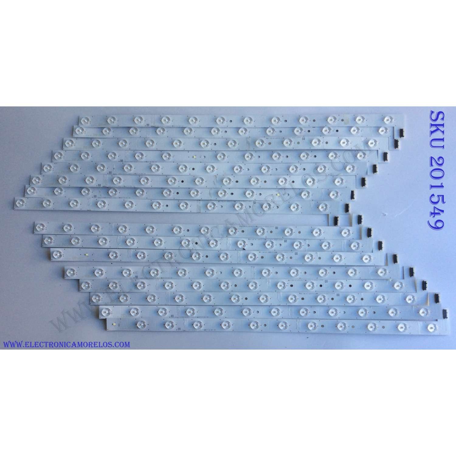 KIT DE LED´S PARA TV (16 PIEZAS) / TCL YHE-4C-LB5512-YH01 / TCL_GIC_55V6 R_12ea_3030_LX20171110_Ver.7 / YHE-4C-LB5512-YH02 /8 / PANEL  LVU550NDBL / MODELO 55A86U	 - Imagen 1