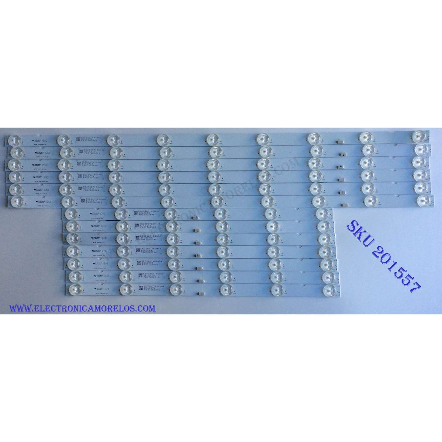 KIT DE LED´S PARA TV ((INCOMPLETO SOLO 13 PIEZAS)) / SONY SBT55 636 / SBT55 409 / 55039D715SNOR / 55039D715SNOL / ECLC2T4 / E465853 / PANEL`S YD7S550DND01B / A2170004A / MODELO XBR-55X900E
