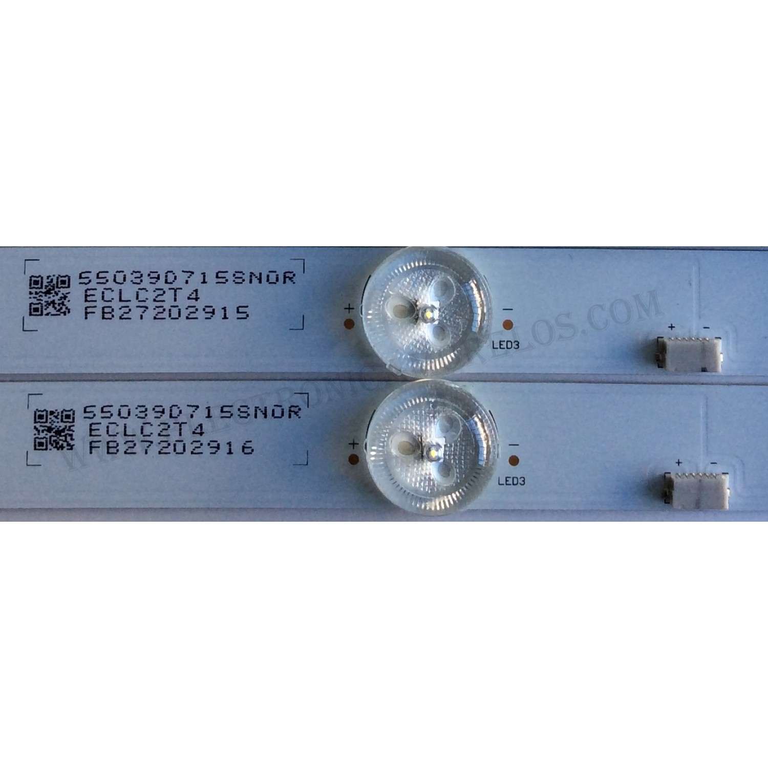 KIT DE LED´S PARA TV ((INCOMPLETO SOLO 13 PIEZAS)) / SONY SBT55 636 / SBT55 409 / 55039D715SNOR / 55039D715SNOL / ECLC2T4 / E465853 / PANEL`S YD7S550DND01B / A2170004A / MODELO XBR-55X900E - Imagen 3