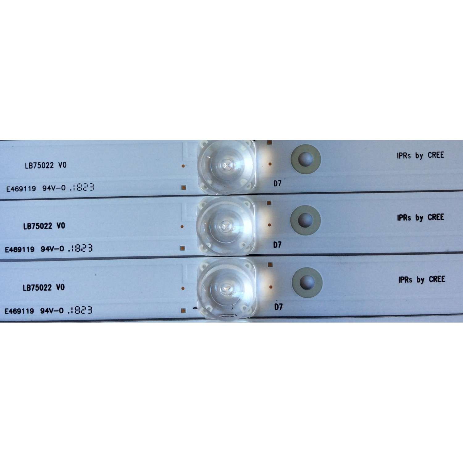KIT DE LED´S PARA TV / HISENSE / ( 10 PIEZAS ) HD750M7U71-L1 / E469119 94V-0 / LB75022 V0 / HE75 86J / MODELO 75EU8070	 - Imagen 3