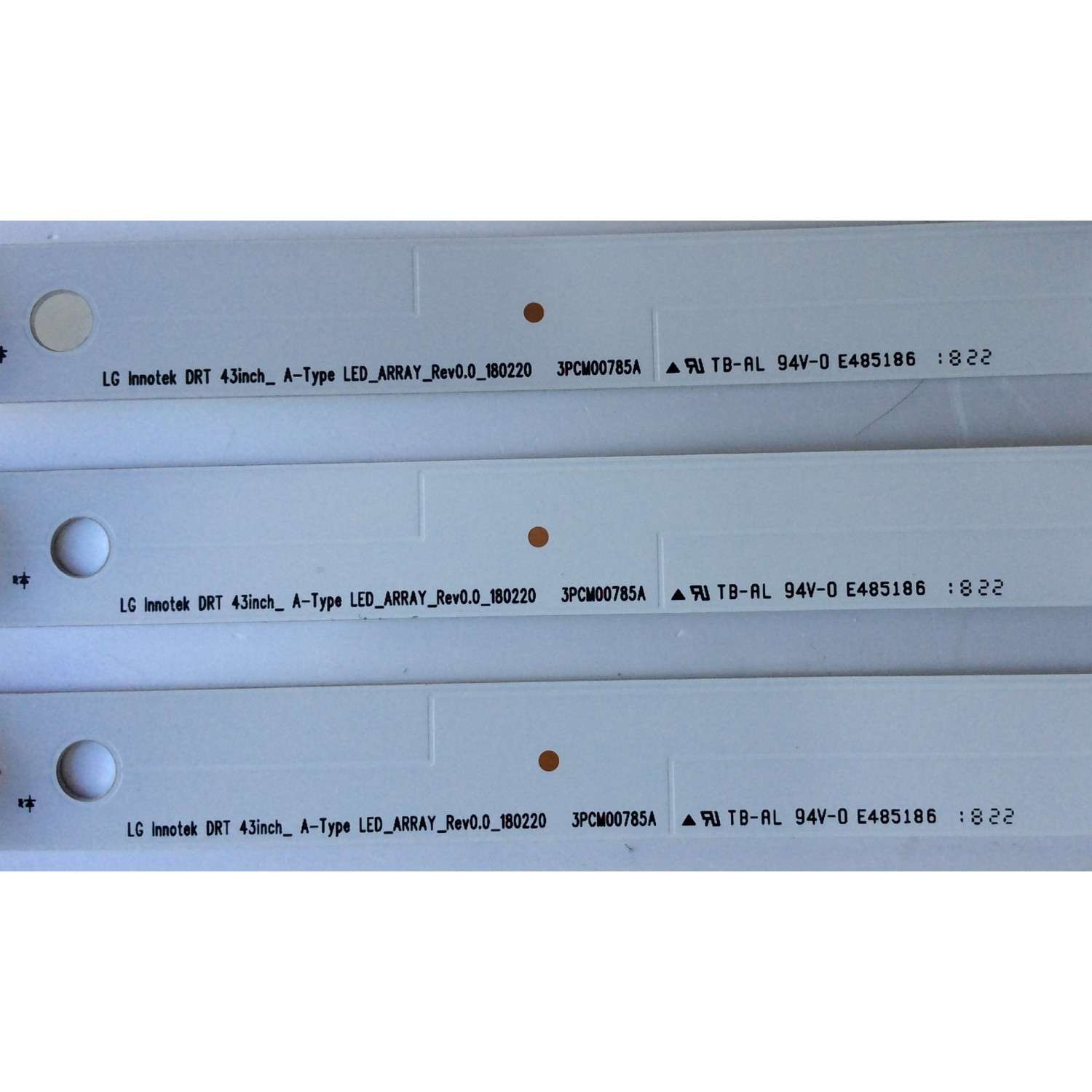 KIT DE LED´S PARA TV / LG NC430DGG-AAGX3 / LC43490086A / LED_ARRAY_Rev0.0_180220 / 3PCM00785A / PANEL'S NC430DGG-AAGX3 / NC430DGG-AAGX1 / MODELOS 43UK6300PUE.BUSWLJM / 43UK6090PUA.BUSWLJM - Imagen 2