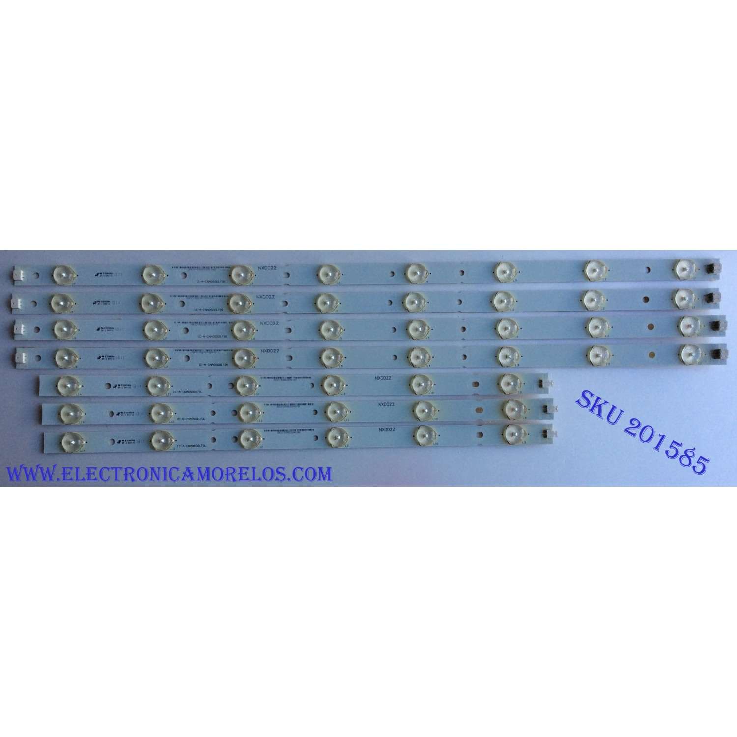 KIT DE LED´S PARA TV / ((INCOMPLETO SOLO 7 PIEZAS)) / T500HVN01.0 / D500D3-GW50-C0X / IC-A-CNA050D173L ( 3 PIEZAS ) / IC-A-CNA050C173R ( 4 PIEZAS ) / MODELOS ELEMENT ELEFW502 D1300 / SEIKI SE50FY10 / WESTINGHOUSE DW50F1Y1	