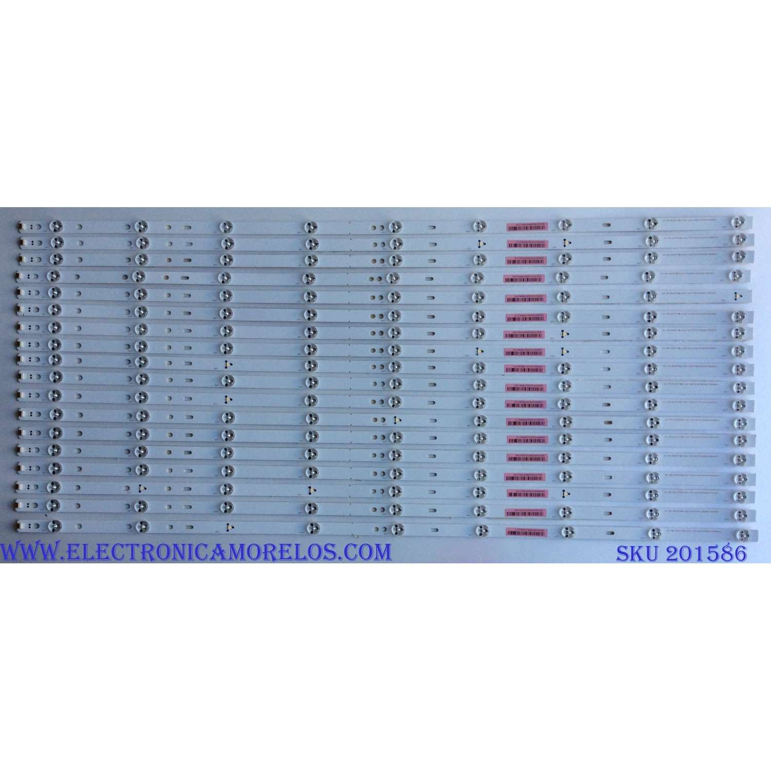 KIT DE LED´S PARA TV ( 18 PIEZAS) / SONY SVA650A09_SVA650A30_REV04_9LED_150519 / SD65S04E0309E / PANEL S650QF59 V3 / MODELO XBR-65X850C
